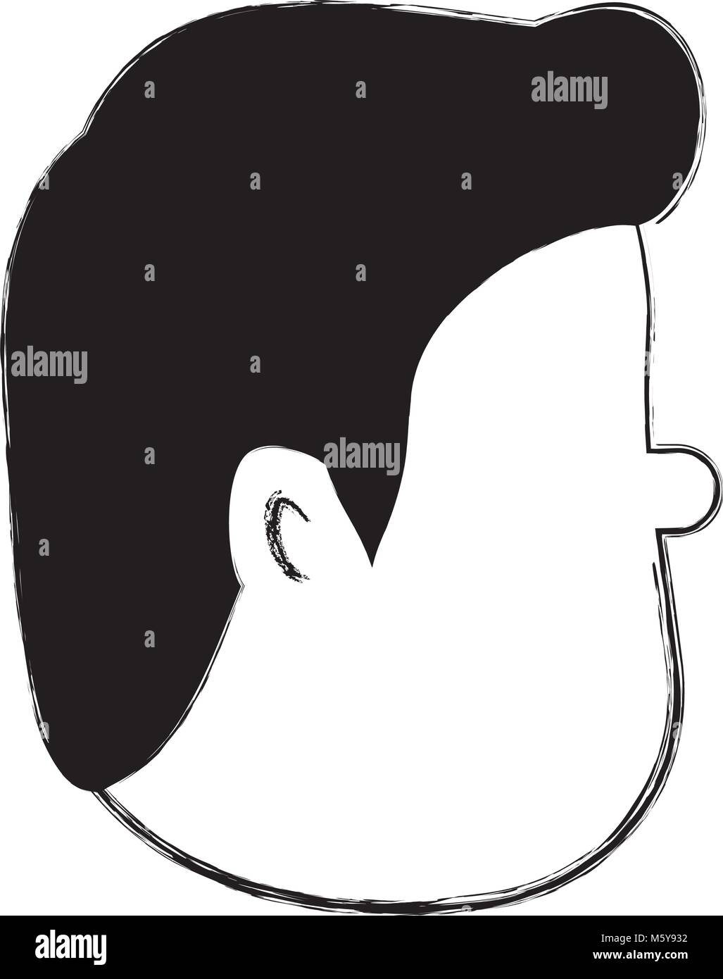 young man head avatar character Stock Vector Image & Art - Alamy