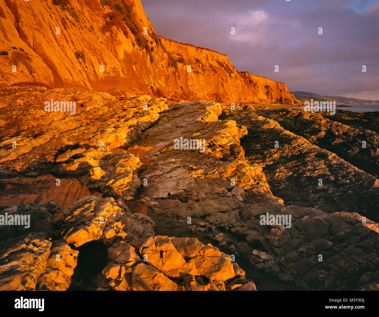 Sunset, Sculptured Beach, Point Reyes National Seashore, Marin County