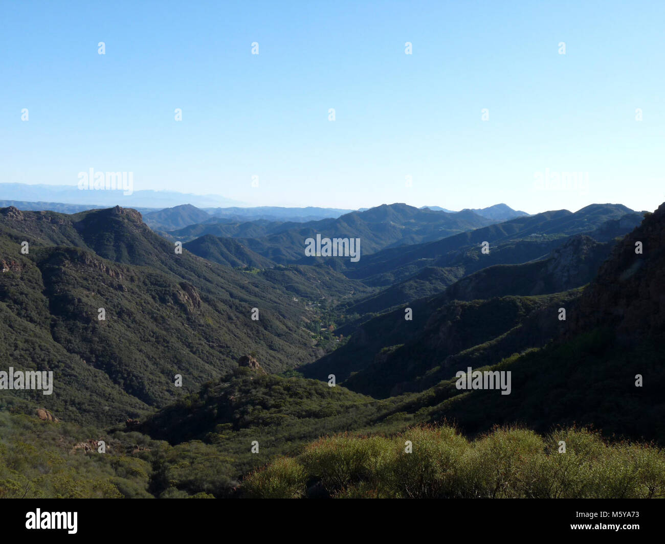 Looking down Carlisle Canyon. A classic view from the Backbone Trail