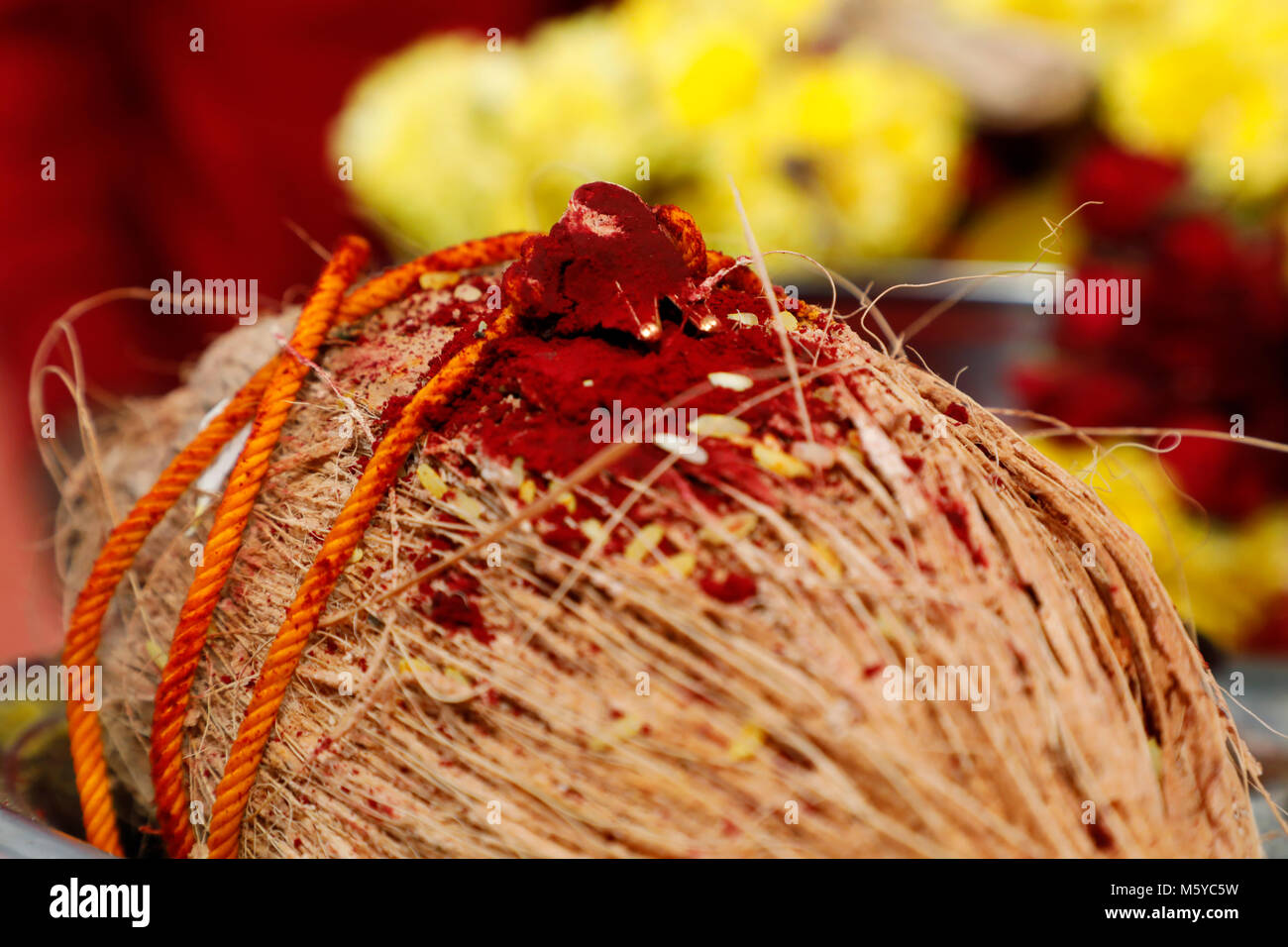 South Indian Prayer Items On A Wedding Day Stock Photo 175779237