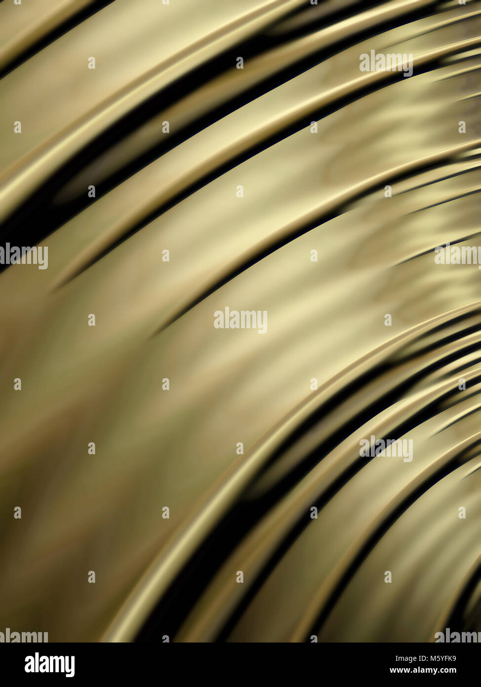 abstract fractal bronze copper backdrop pattern with shine and spiral effect Stock Photo