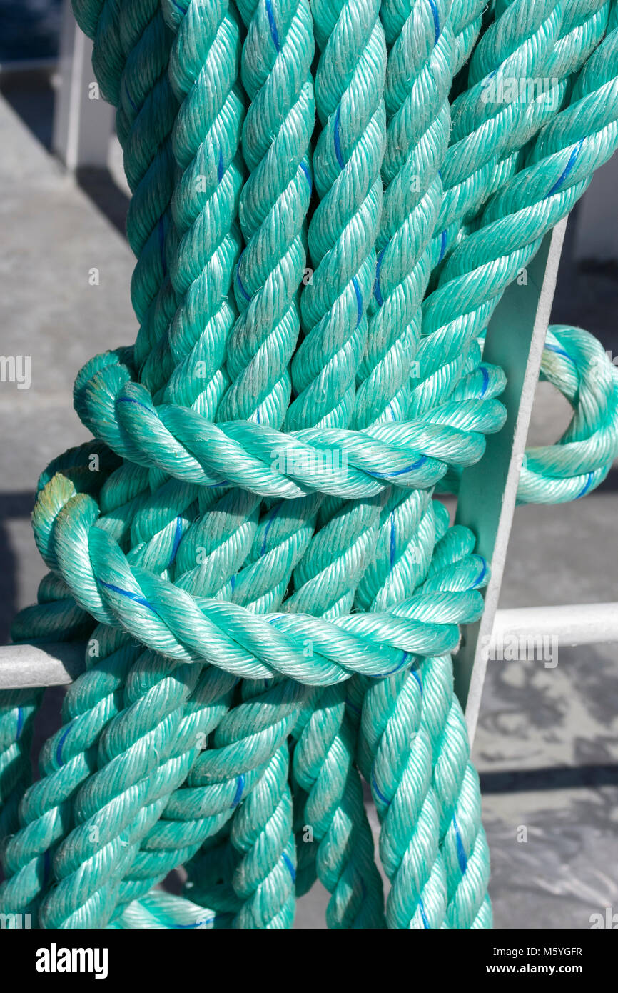 green rope on a boat during whale watching at Andenes at the Lofoten