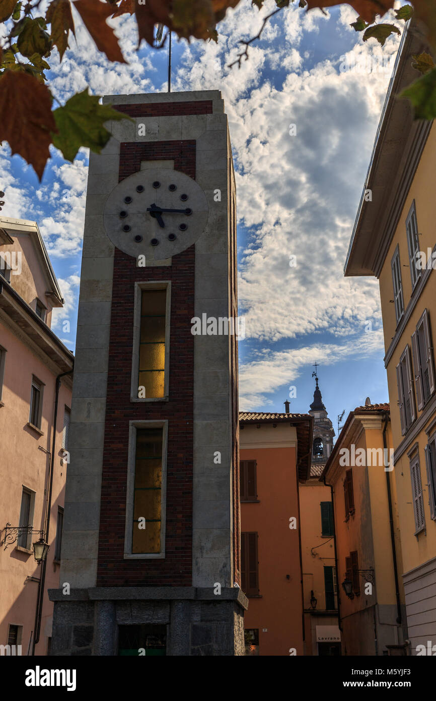 palaces and streets of the city of Arona Stock Photo Alamy