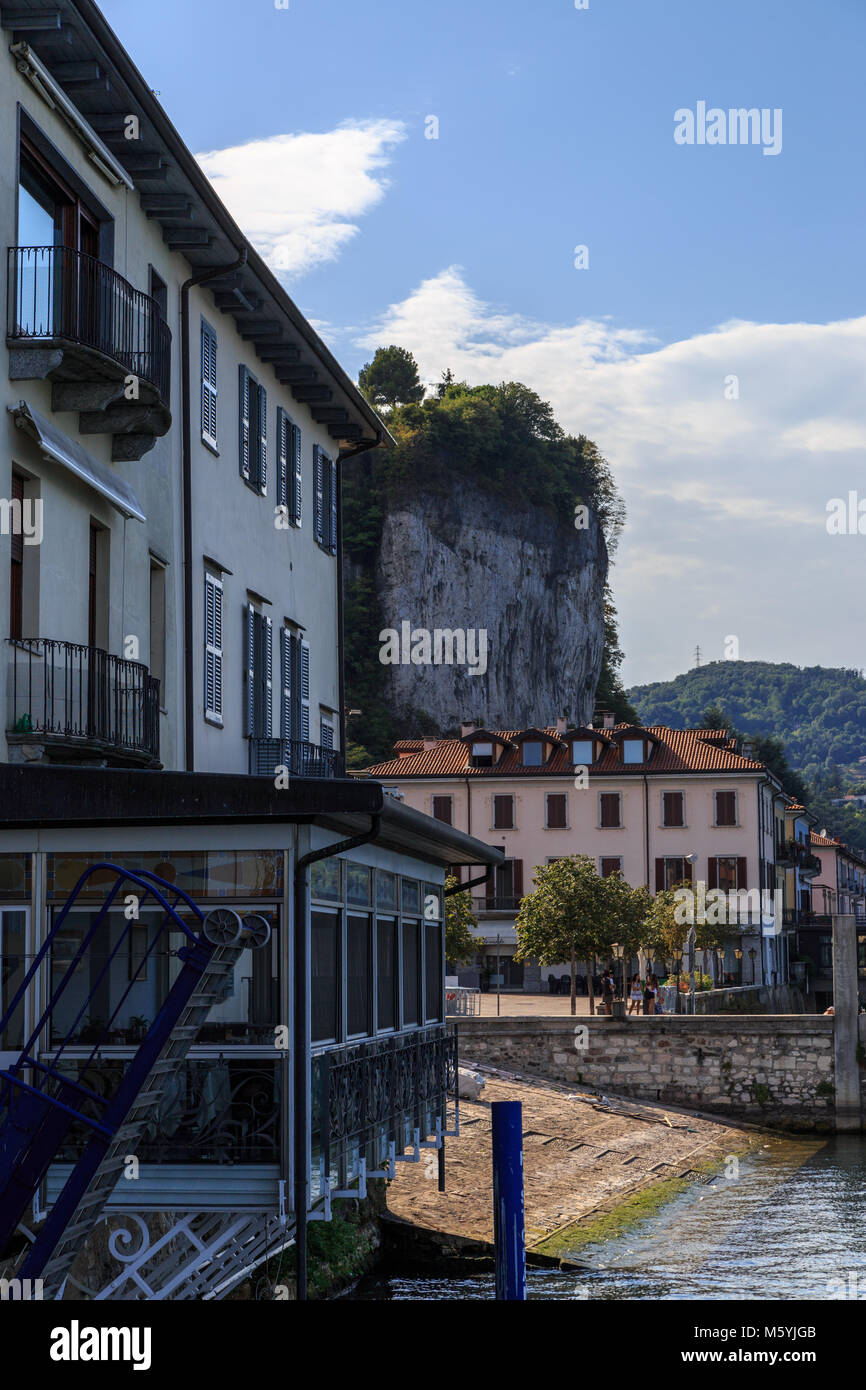 palaces and streets of the city of Arona Stock Photo Alamy
