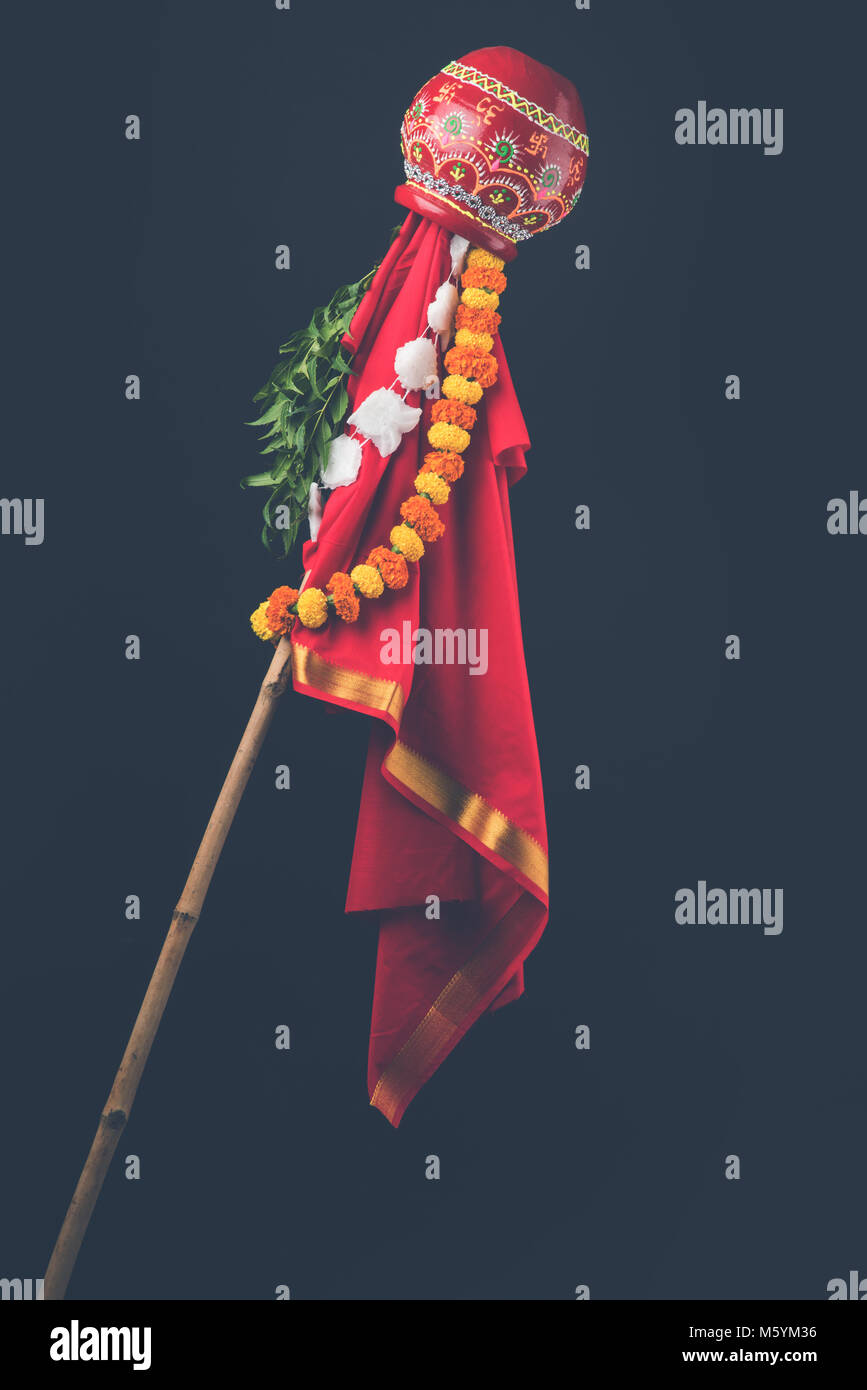 Gudi Padwa or ugadi is a hindu New Year celebrated across India Stock