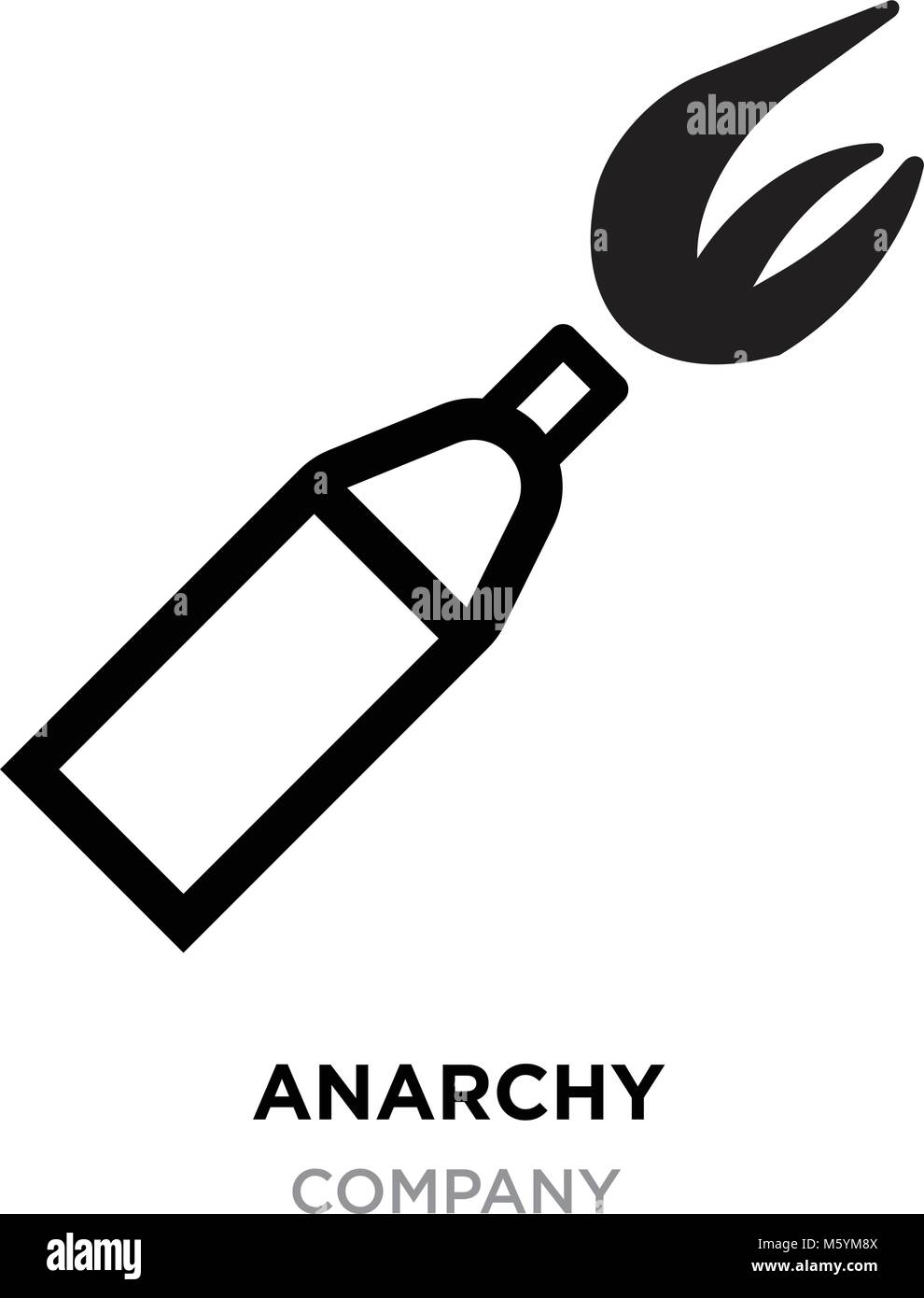 Punk Anarchy Symbol Do Yourself Diy Stock Vector (Royalty Free