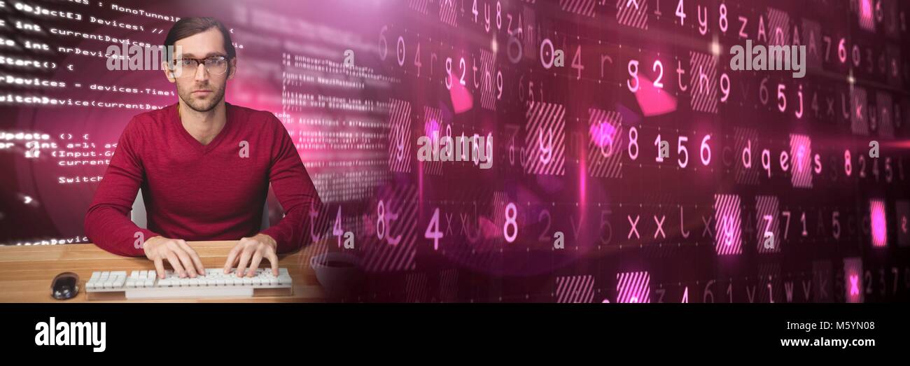 Coding mid adult man hi-res stock photography and images - Alamy