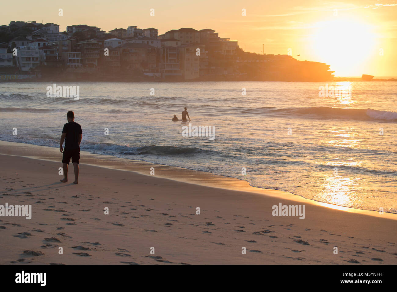 Surfer sunrise on beach hi-res stock photography and images - Alamy