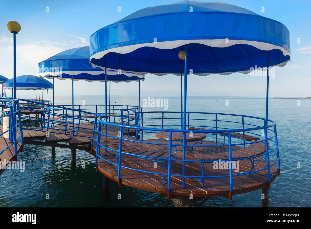 Karven resort beach, Issyk Kul lake, Kyrgyzstan, Central Asia Stock