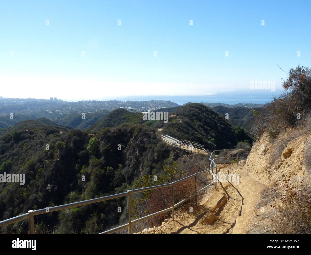 Topanga State Park (Backbone Trail). Near Chicken Ridge Bridge Stock Photo Alamy