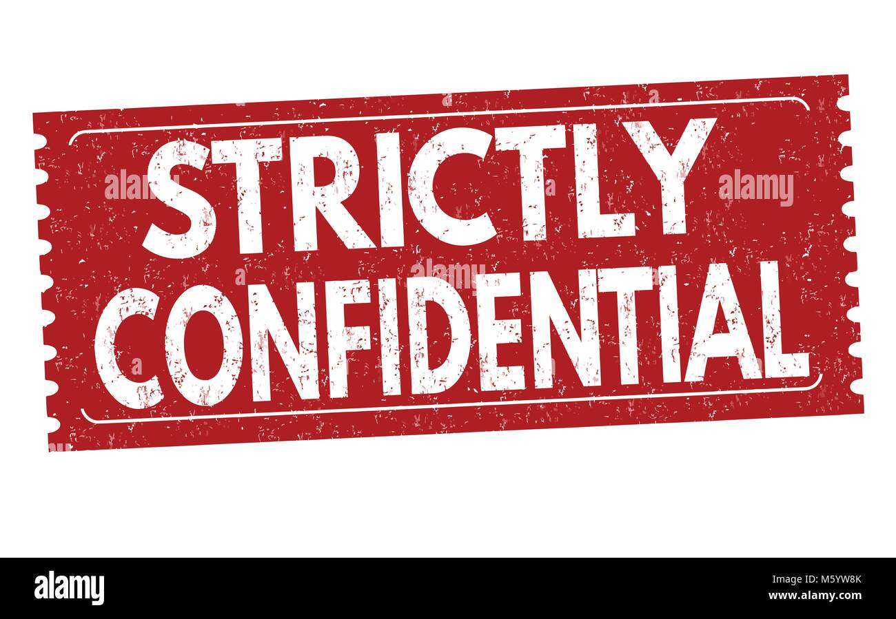 Strictly Confidential Grunge Rubber Stamp On White Background Vector