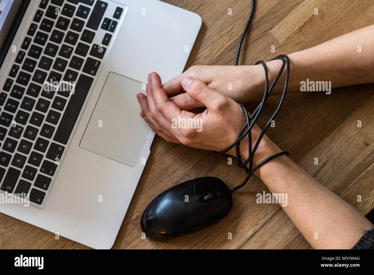 Symbol photo for computer addiction Stock Photo