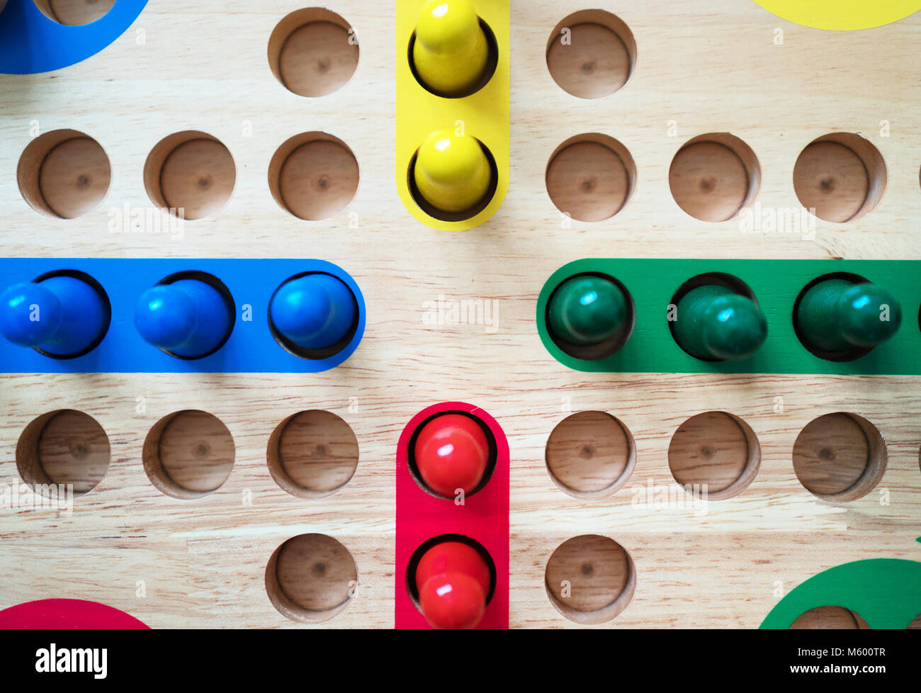 Ludo board family game. Closeup view Stock Photo Alamy