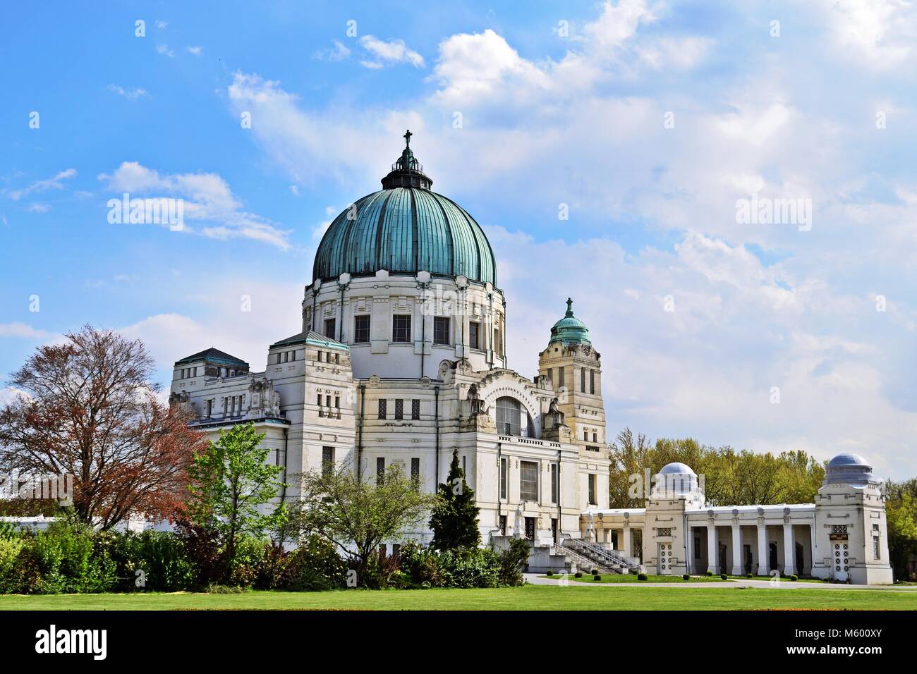Church at the Zentralfriedhof, Vienna, Austria Stock Photo