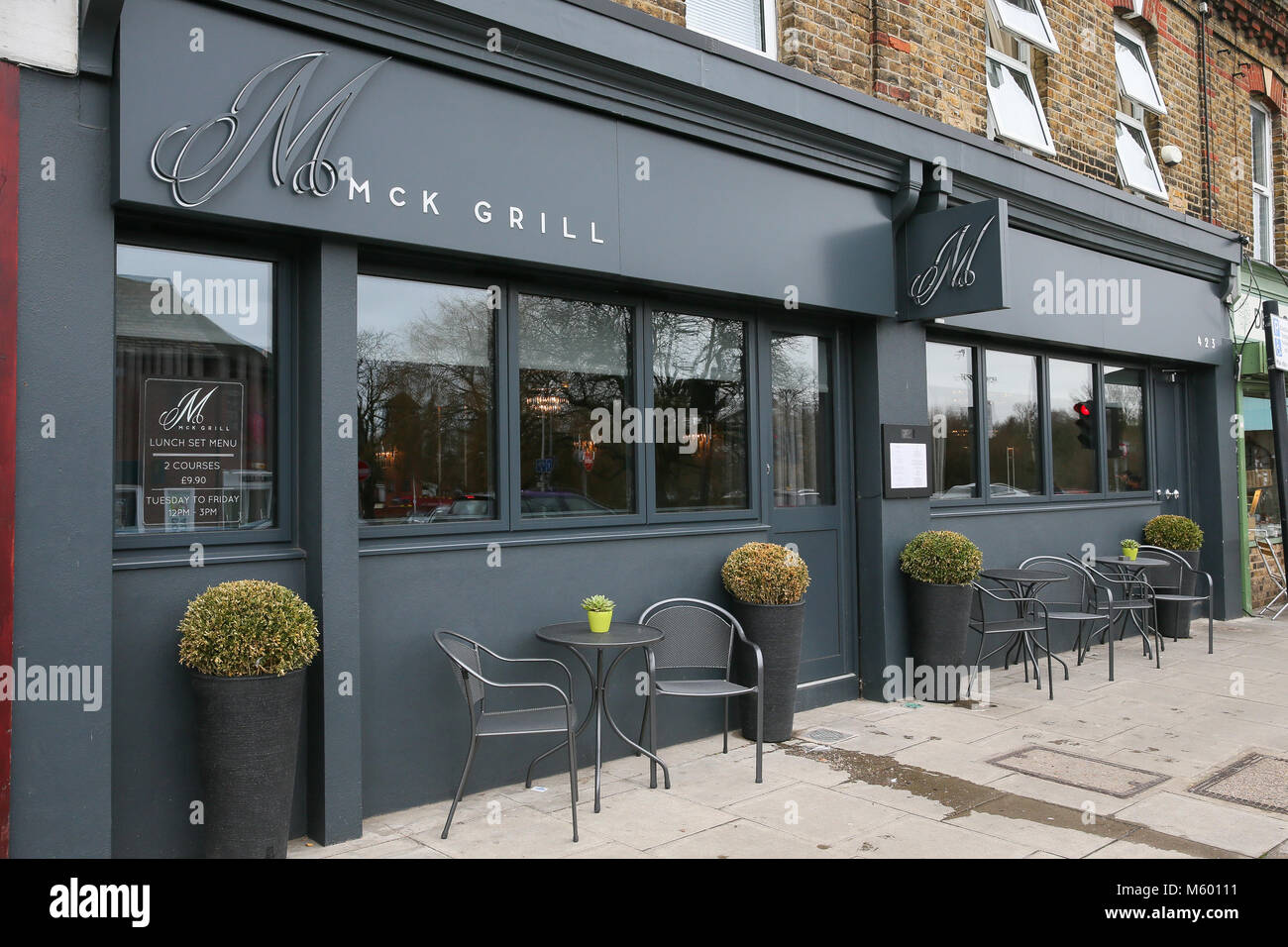 General views showing TOWIE star Megan McKenna's restaurant McK Grill in  Woodford, Essex. Featuring: General view Where: London, United Kingdom  When: 27 Jan 2018 Credit: WENN.com Stock Photo - Alamy