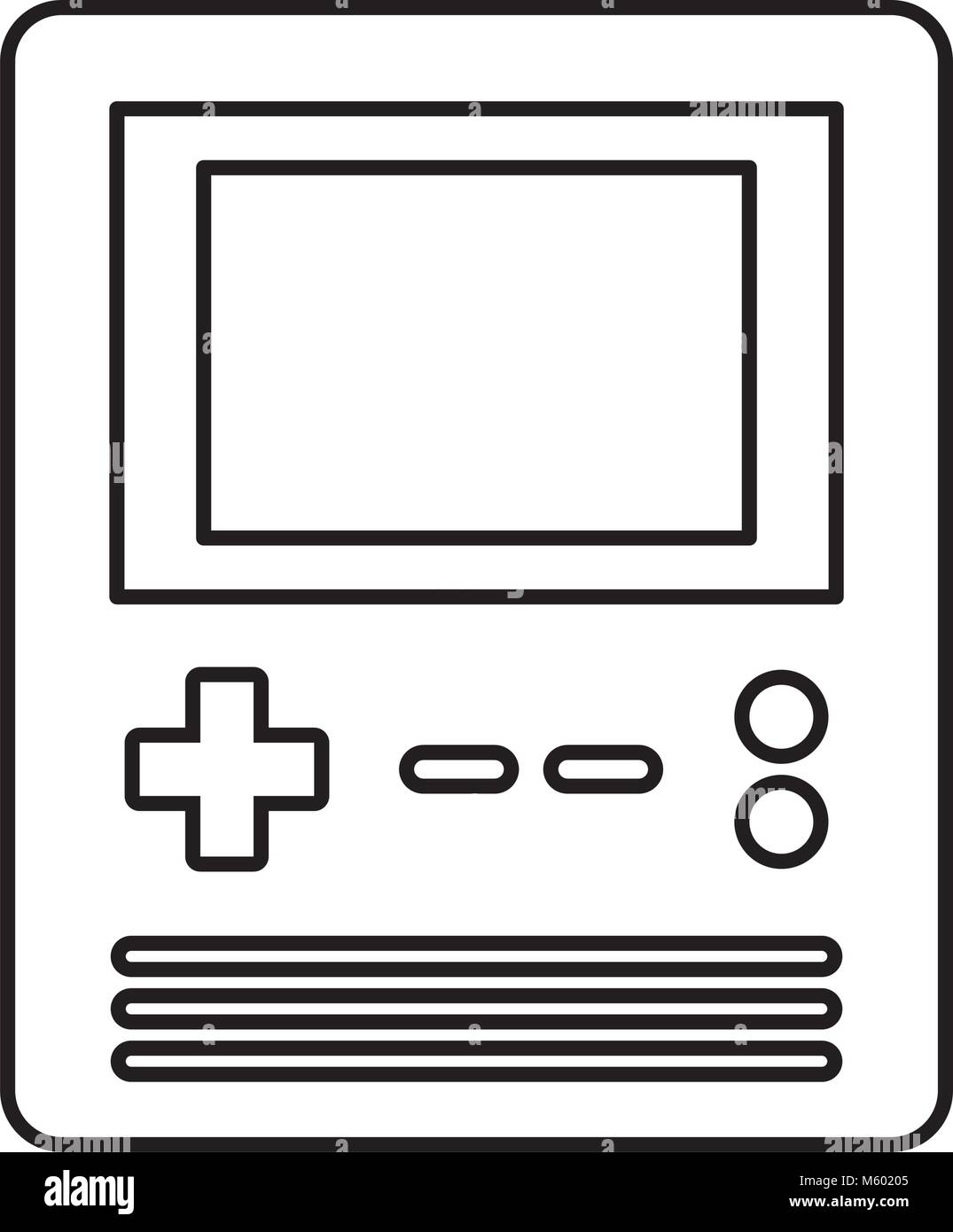 retro portable video game console gadget Stock Vector Image & Art - Alamy