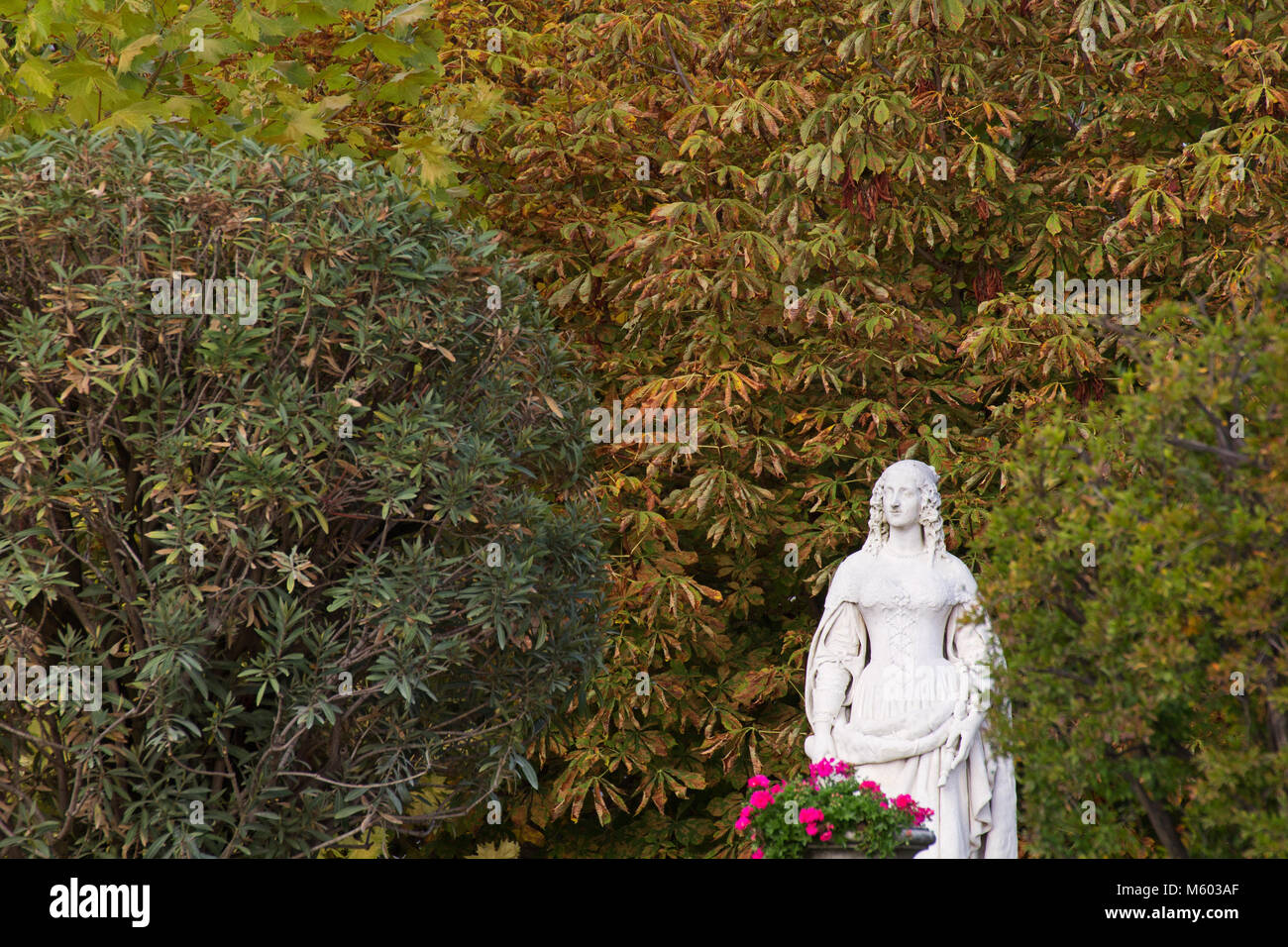 Anne d'Autriche - Jardin du Luxembourg - Paris Stock Photo