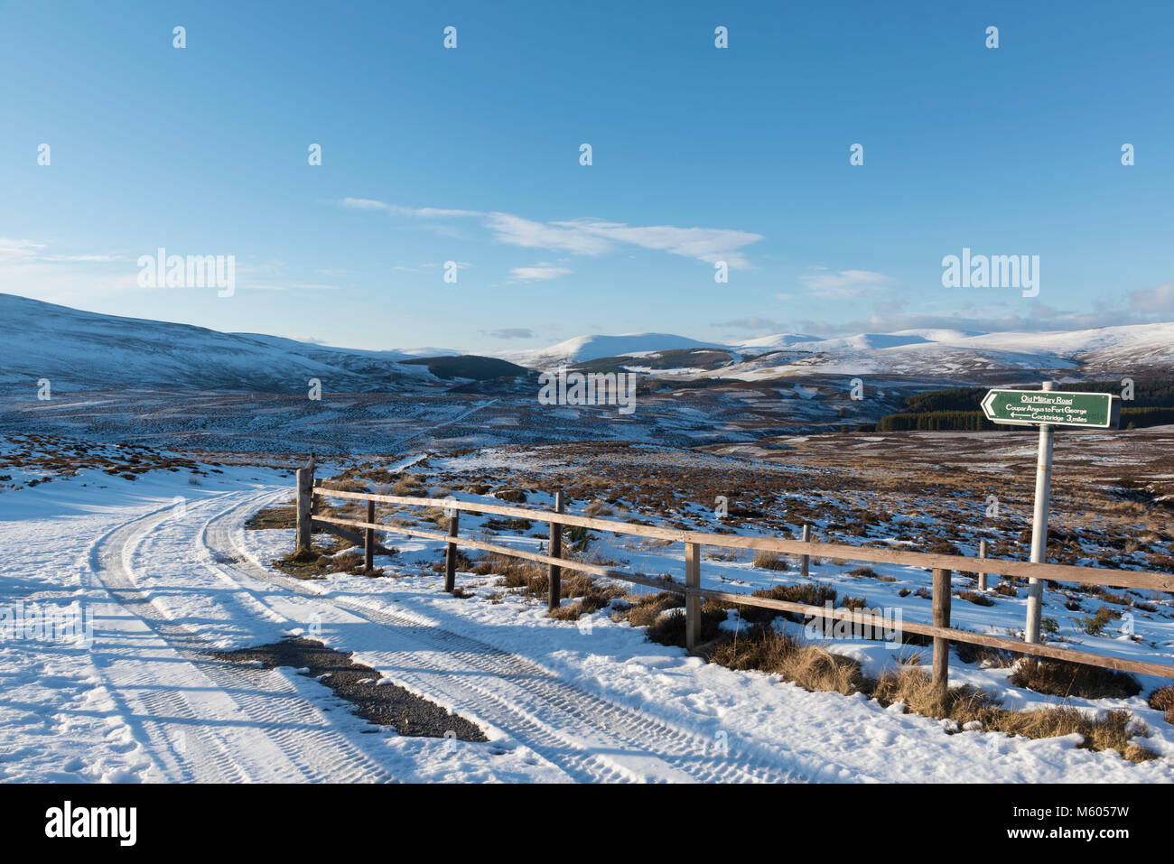 A View Along the Old Military Road in Strathdon Towards Carn Ealasaid ...