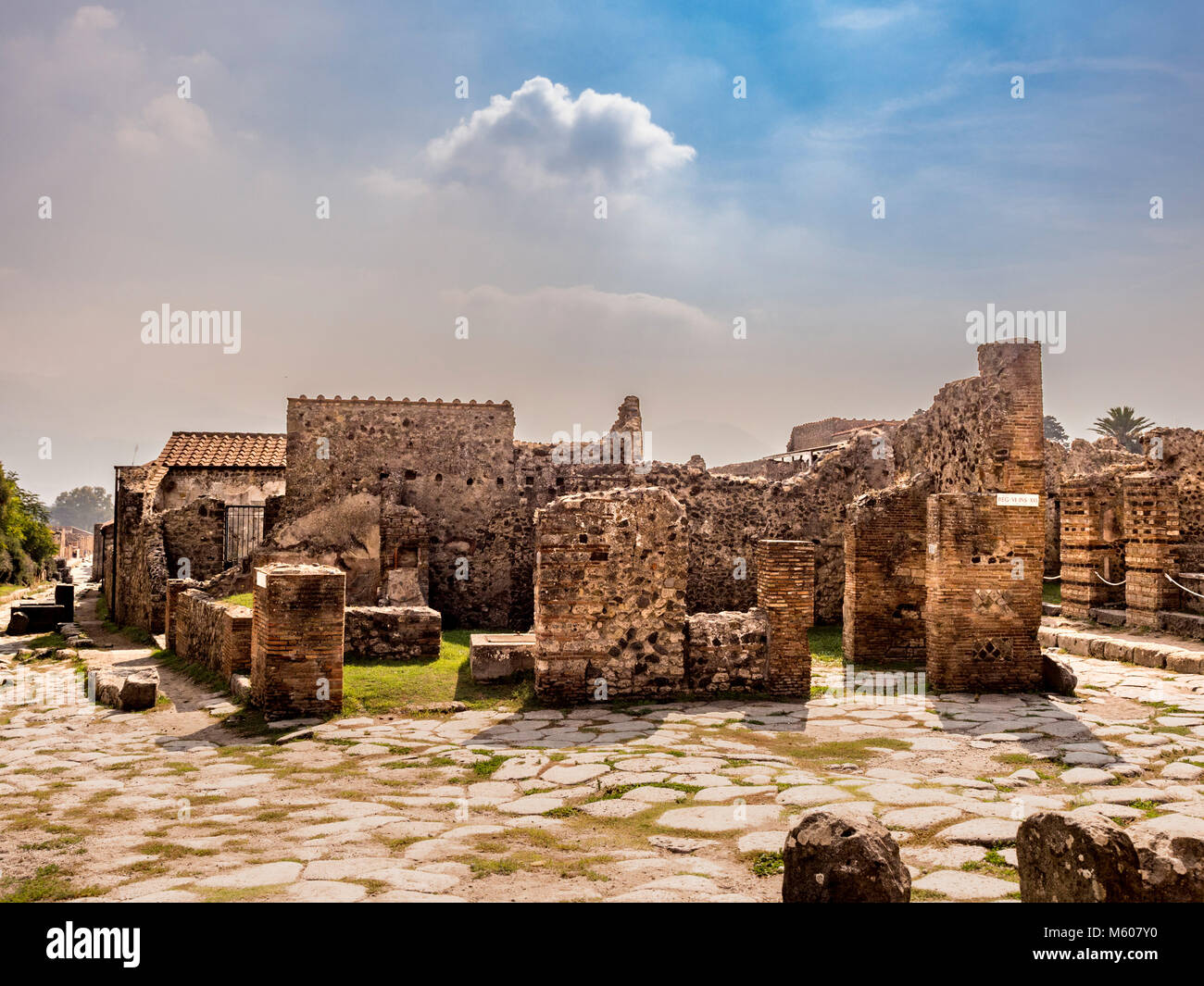 Pompeii ruins, Italy. Stock Photo