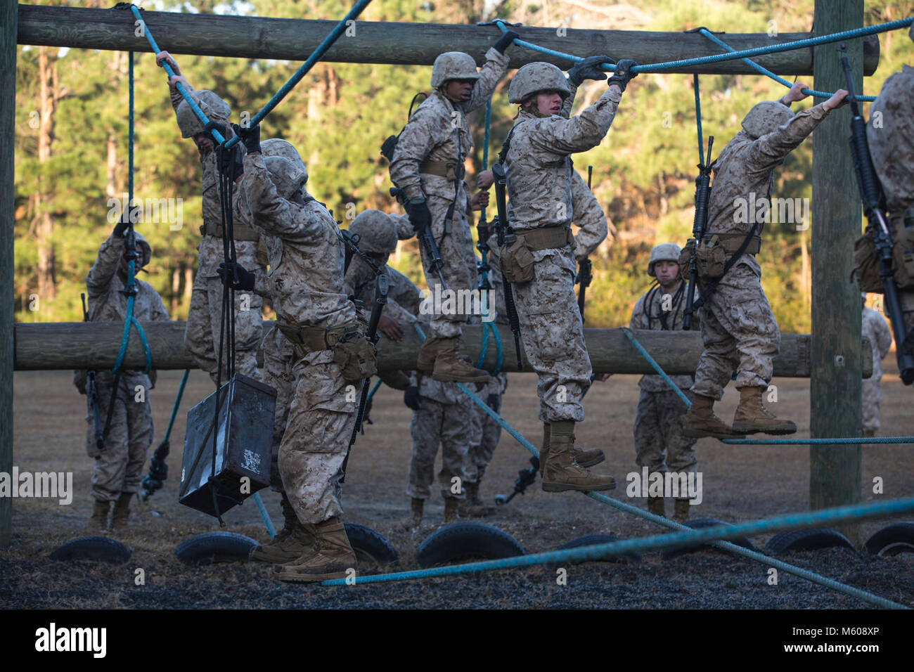 U.S. Marine Corps Recruits with platoon 3009, Lima Company, 3rd Recruit