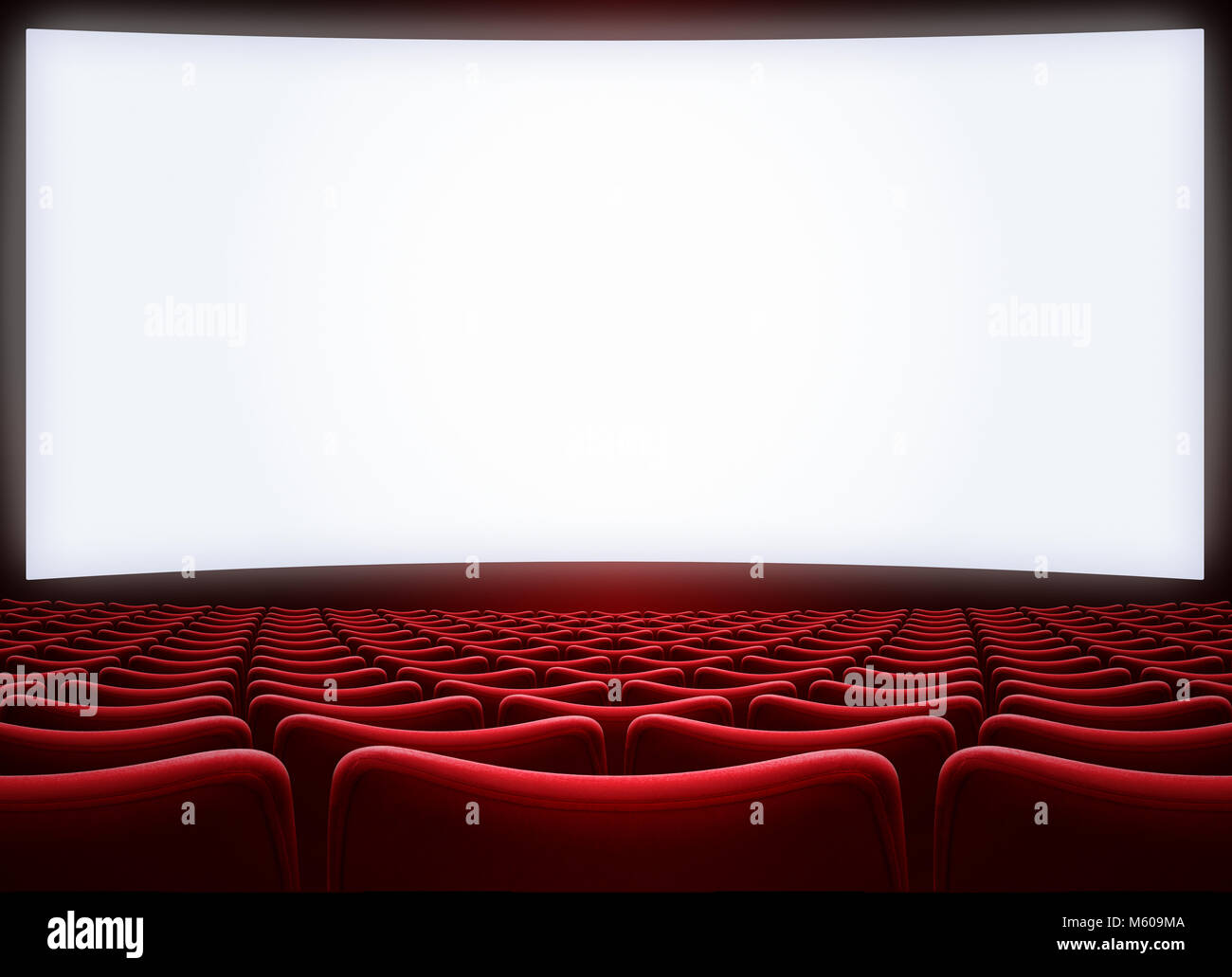 movie theater screen backgound 3d illustration Stock Photo