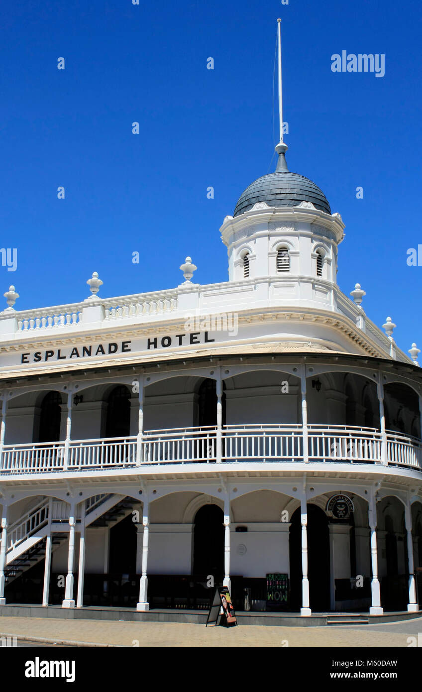 Esplanade Hotel Corner Marine Terrace and Essex Street 6160  Fremantle Australia Stock Photo