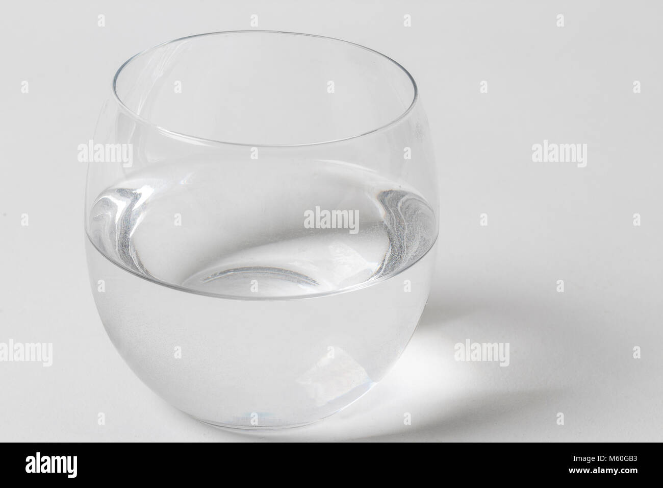 glass of water on white background Stock Photo - Alamy