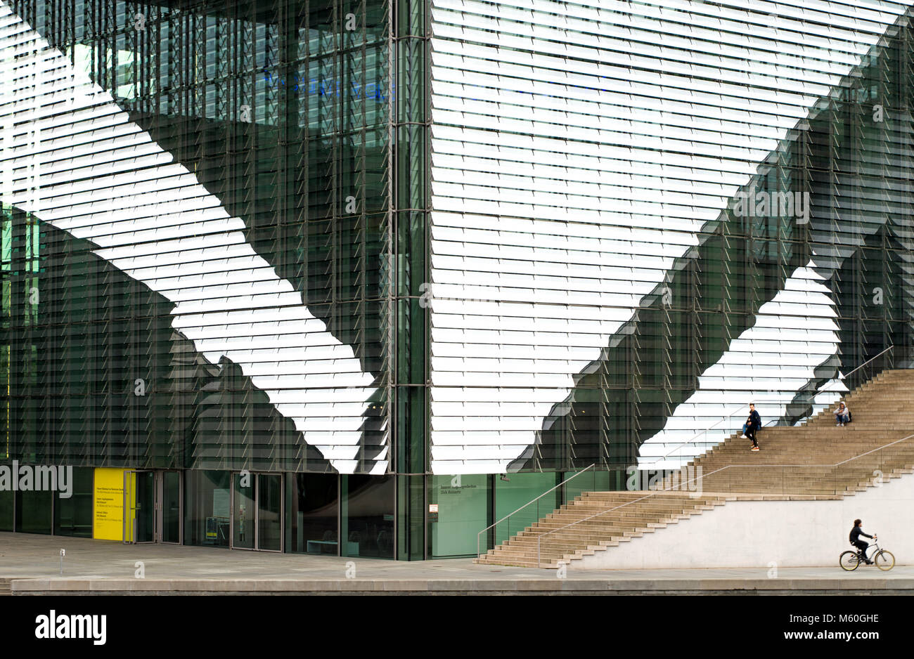Berlin, Germany - October 21 2017: The  Marie Elisabeth Lueders Haus, parts of the german chancellery building complex ( Bundeskanzleramt) in Berlin,  Stock Photo