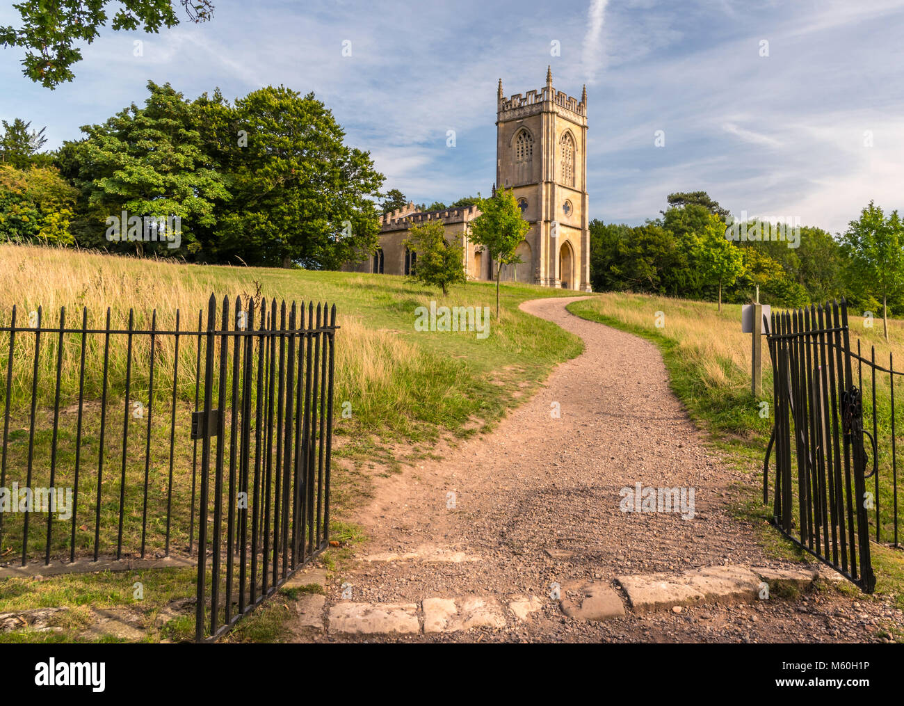 English country church on a late summer afternoon Stock Photo