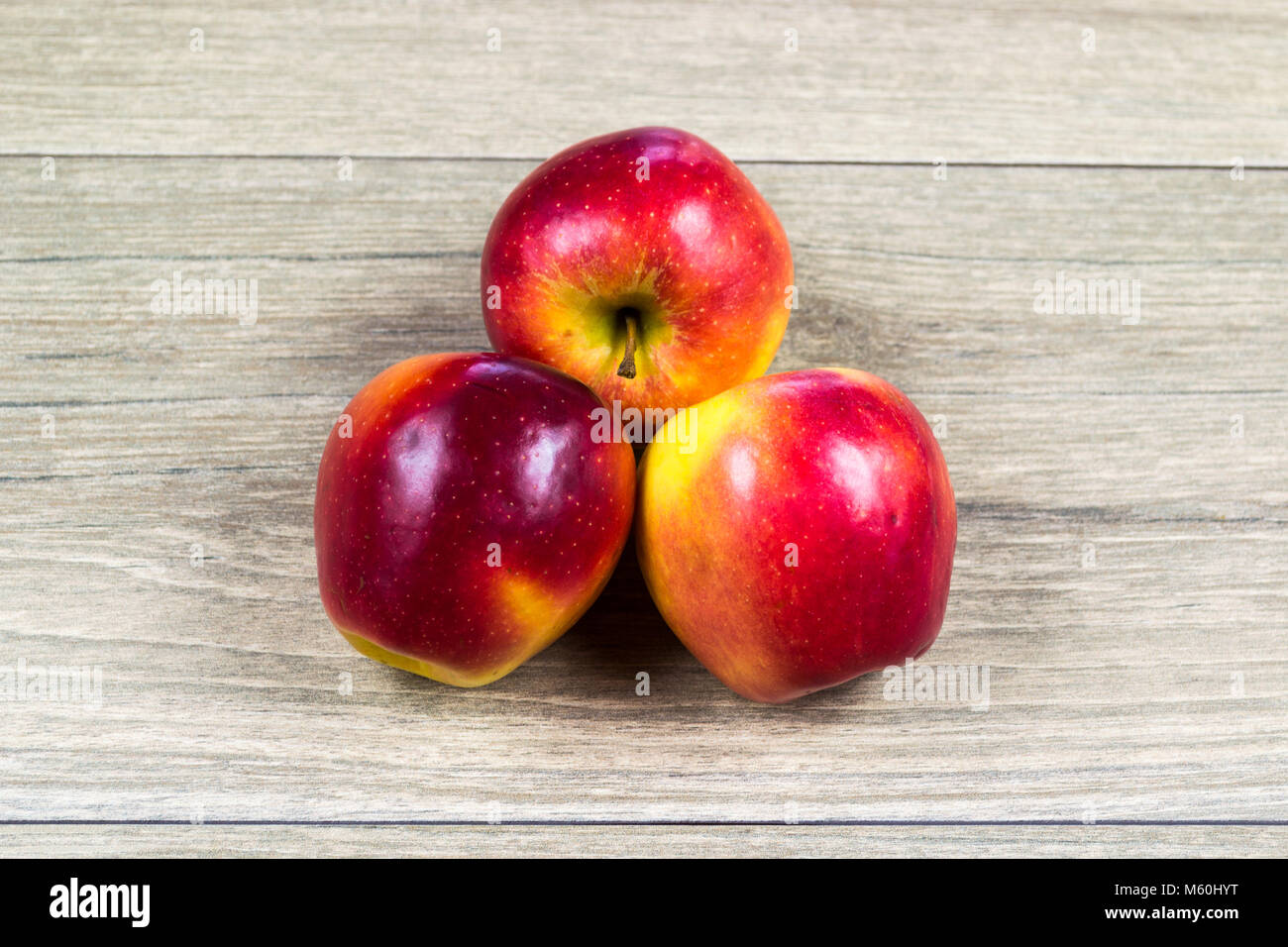 Apple as part of a diet containing vitamins Stock Photo
