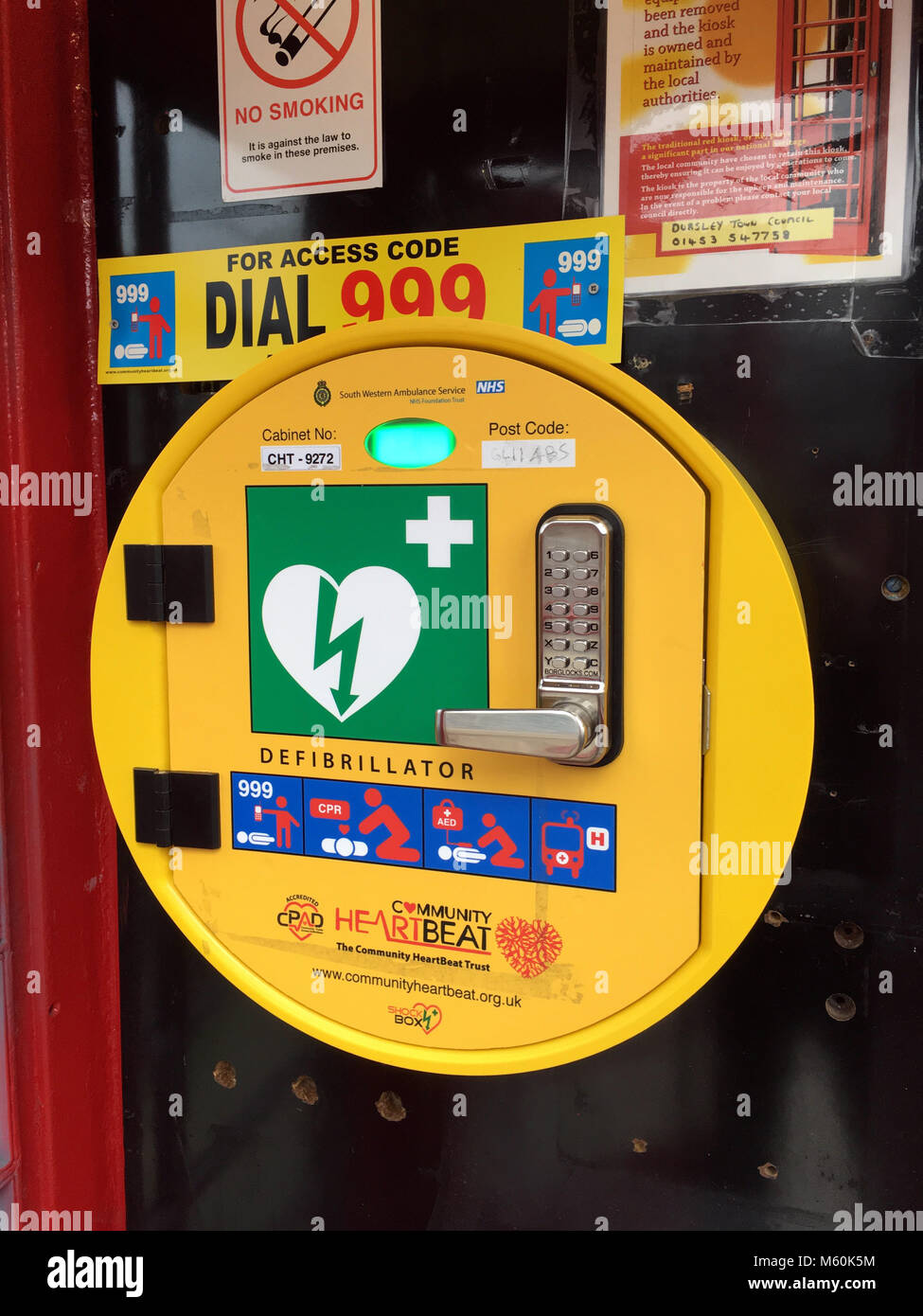 Defibrillator phone box hires stock photography and images Alamy