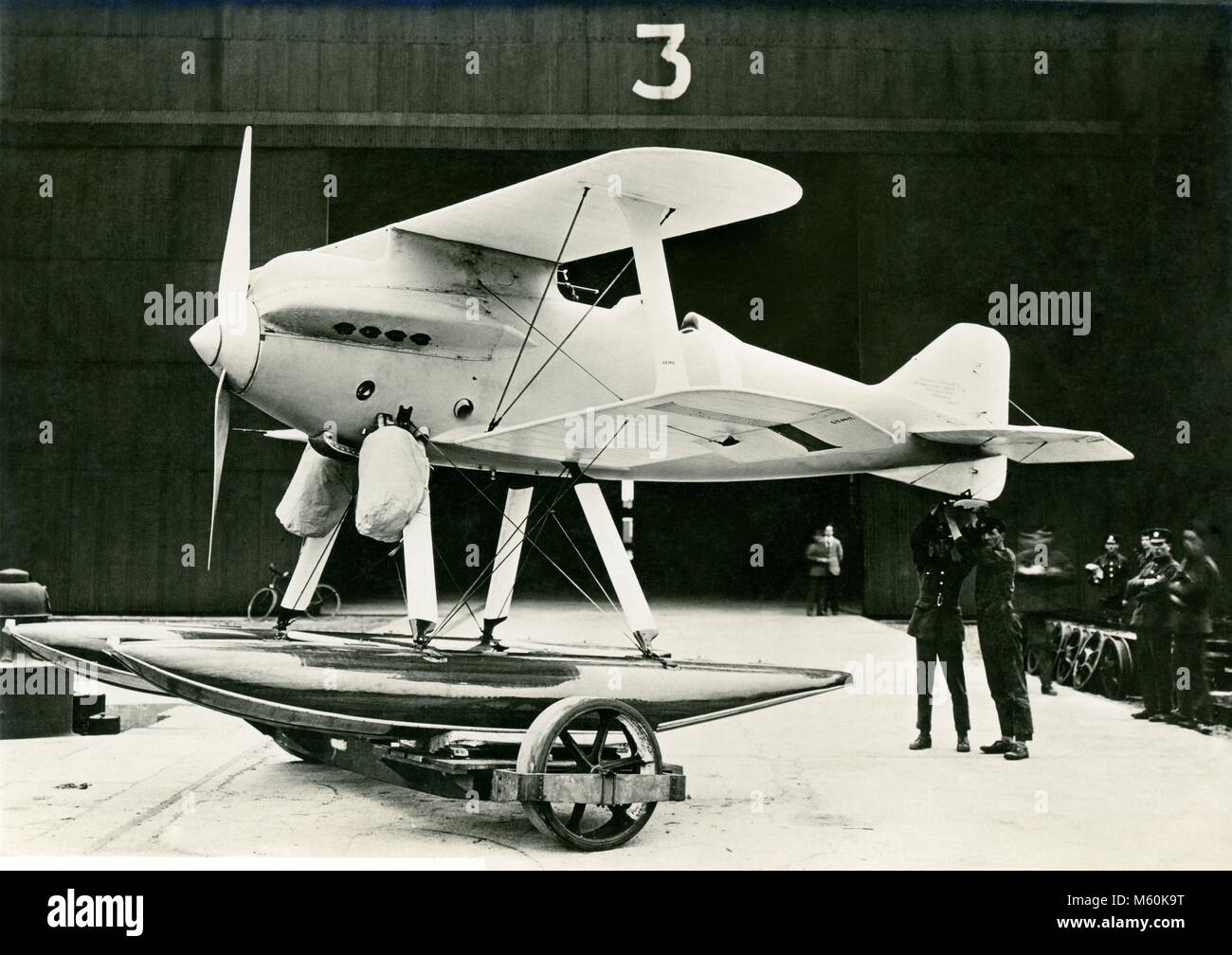 Gloster II Floatplane entrant in the Schneider cup. Stock Photo