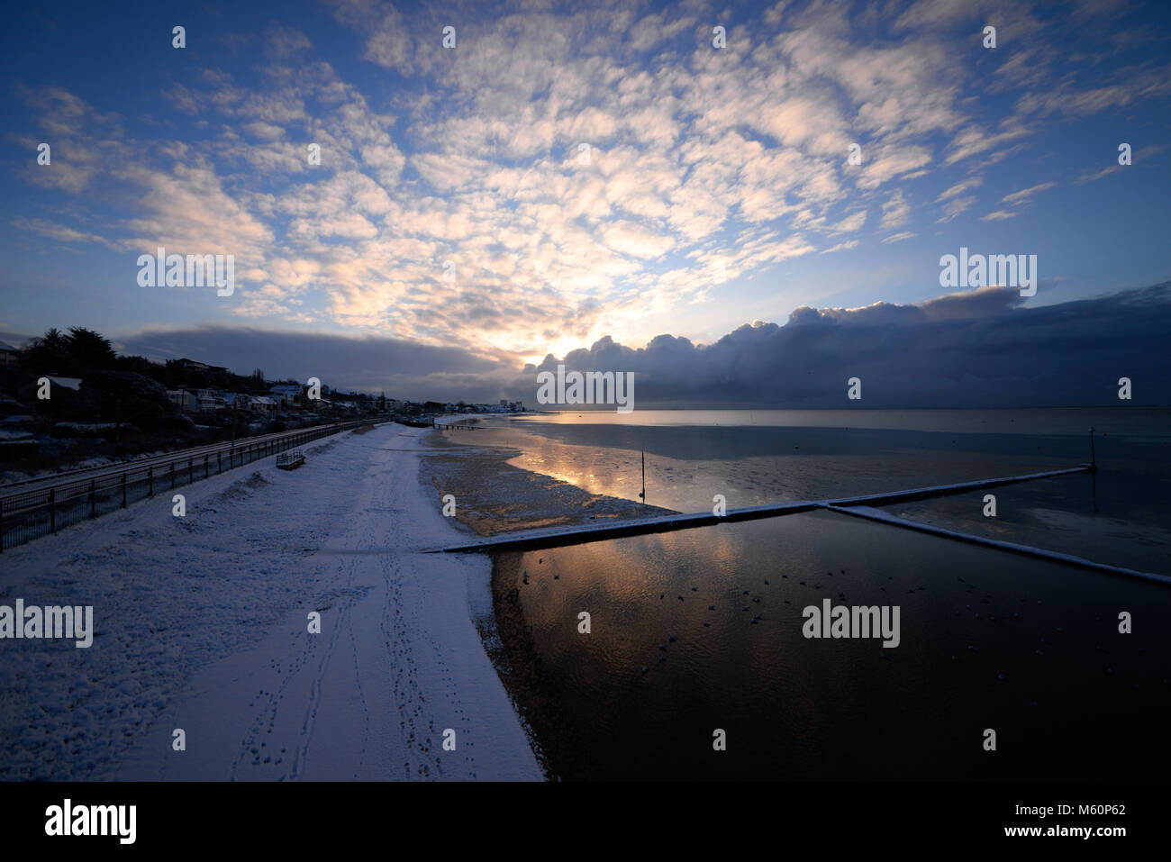 The ‘Beast from the East’ arrived in Southend on Sea, Essex. Snow