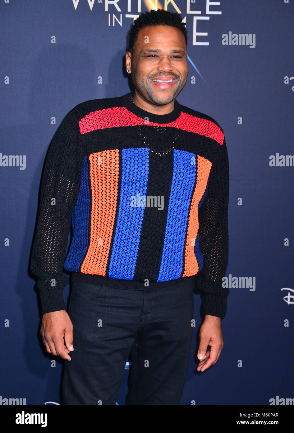 Anthony Anderson   arrive at the world premiere of Disney?s 'A Wrinkle in Time' at the El Capitan Theatre in Hollywood CA, Feb 26, 2018 Credit: Tsuni / USA/Alamy Live News Stock Photo
