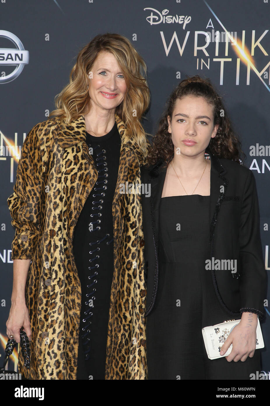 LOS ANGELES, CA - FEBRUARY 26: Laura Dern, Jaya Harper, at A Wrinkle In