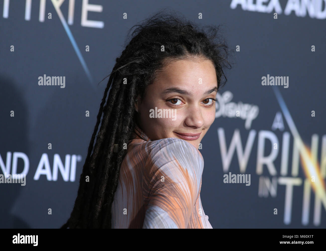 LOS ANGELES, CA - FEBRUARY 26: Sasha Lane, at A Wrinkle In Time