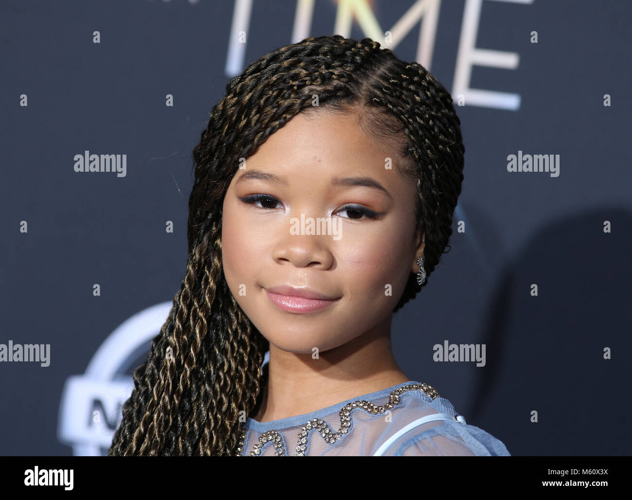 LOS ANGELES, CA - FEBRUARY 26: Storm Reid, at A Wrinkle In Time