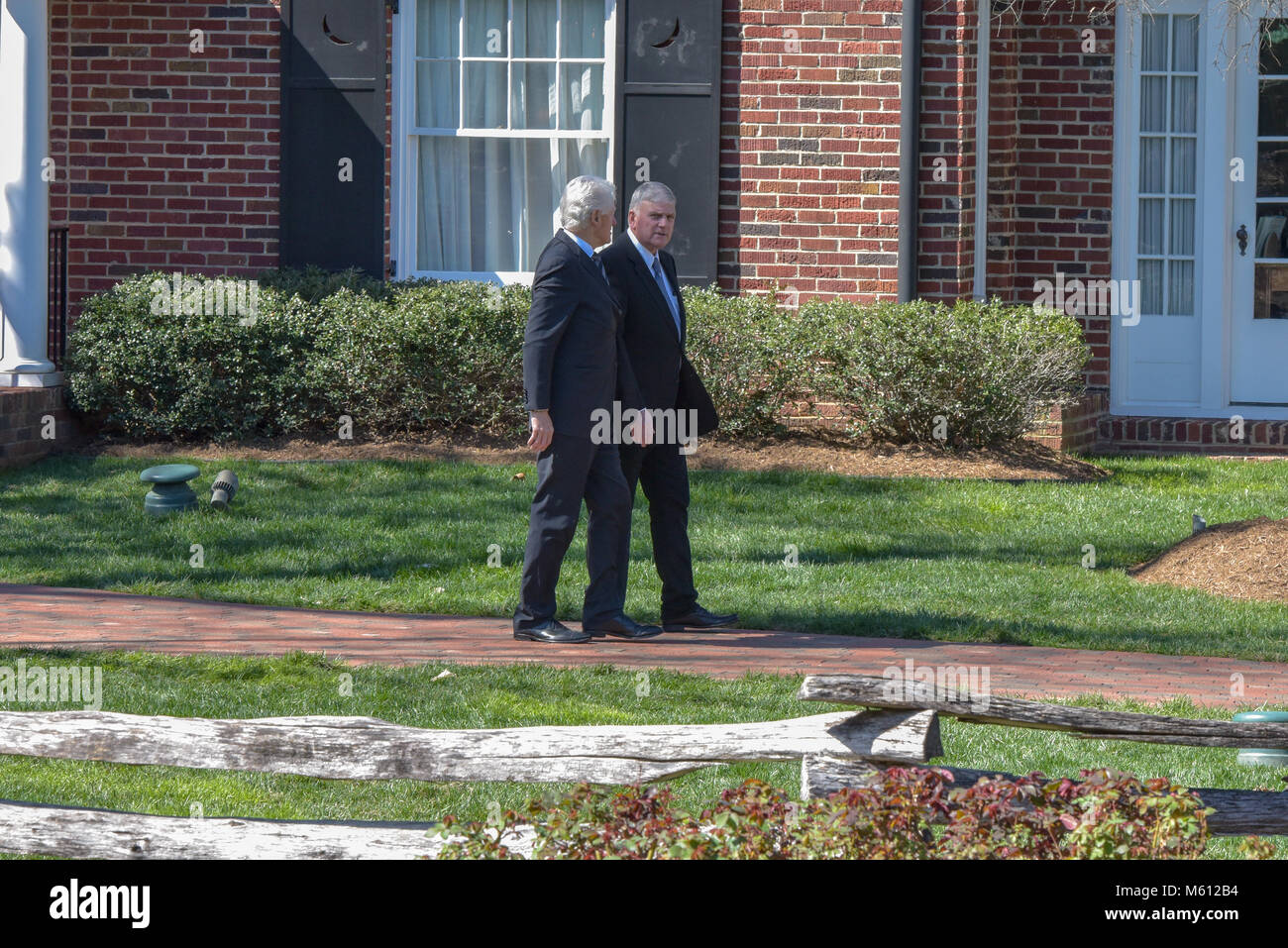 Charlotte, NC. 27 Feb, 2018. Former US President Bill Clinton met with ...