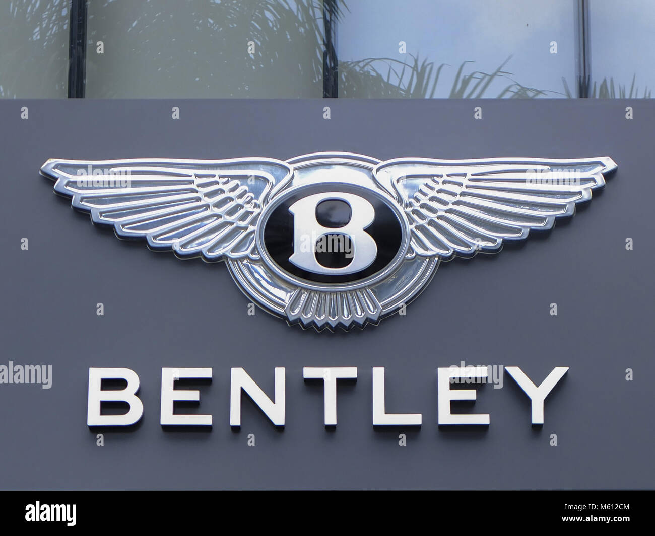 Kuala Lumpur, Malaysia. 28th Feb, 2018. Bentley logo is seen in front of a building at Kuala Lumpur.Kuala Lumpur also known as KL to local people is the capital city of Malaysia and this urban city plays an important role for the Southeast Asia economic sector. It's also known to the world for its shopping and tourism as its attraction. Credit: F HDZQ KDL14.jpg/SOPA Images/ZUMA Wire/Alamy Live News Stock Photo