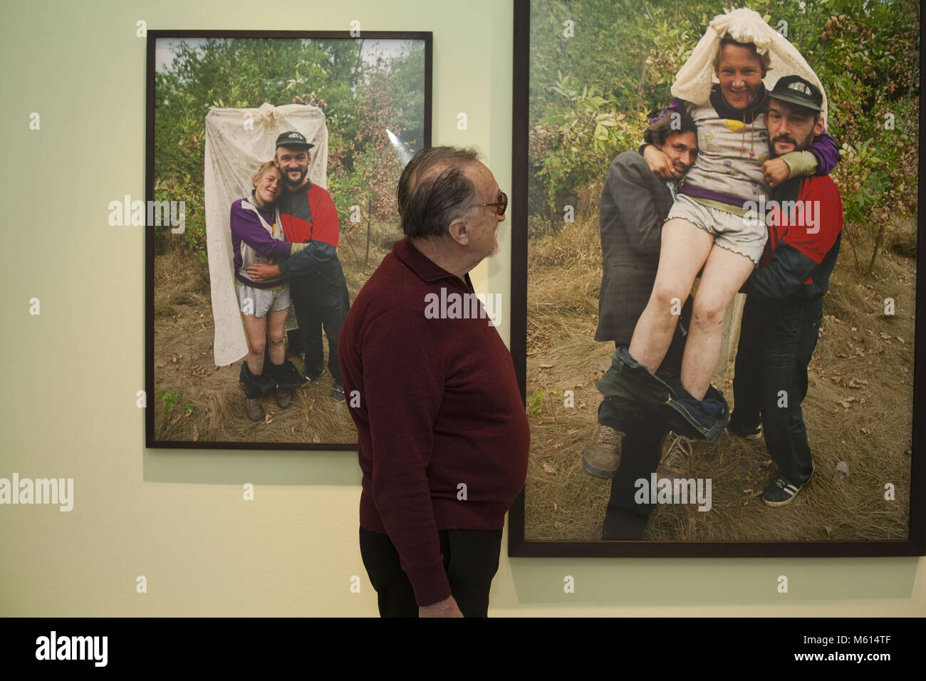 London, UK. 27th Feb, 2018. Photographer Boris Mikhailov at the exhibit.Another Kind of Life: Photography on the Margins.Touching on themes of countercultures, subcultures and minorities of all kinds, the show features the work of 20 photographers from the 1950s to the present day. From street photography to portraiture, vernacular albums to documentary reportage, the show includes the Casa Susanna Collection, Paz Errazuriz, Pieter Hugo, Mary Ellen Mark, Dayanita Singh, Igor Palmin, Boris Mikhailov, Philippe Chancel, Larry Clark, Bruce Davidson, Jim Goldberg, Katy Grannan, Danny Lyon, Sei Stock Photo