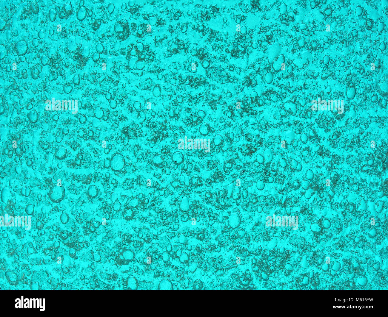 Aqua coloured close up glass texture with even lighting Stock Photo - Alamy