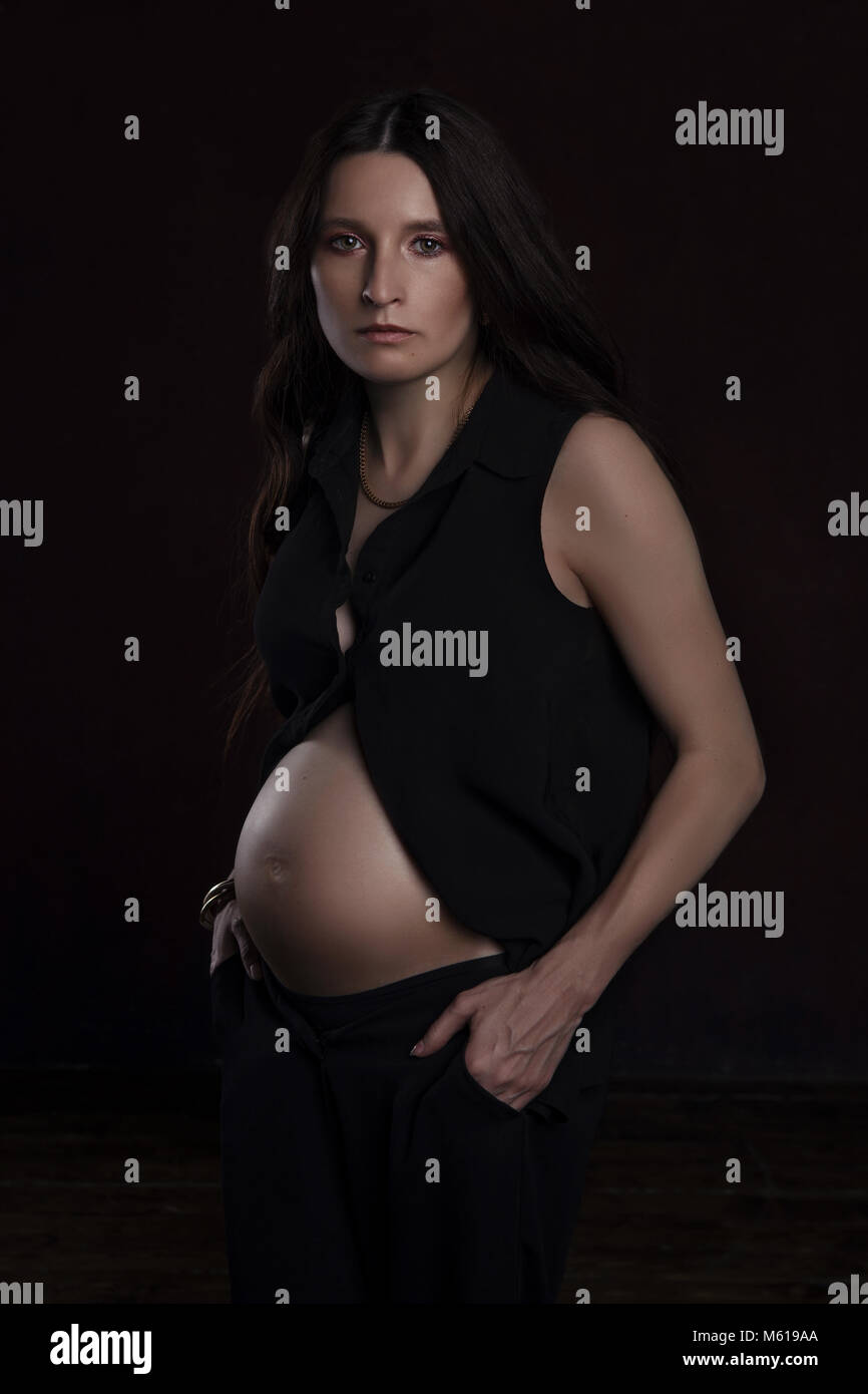 Black hair belly hires stock photography and images Alamy
