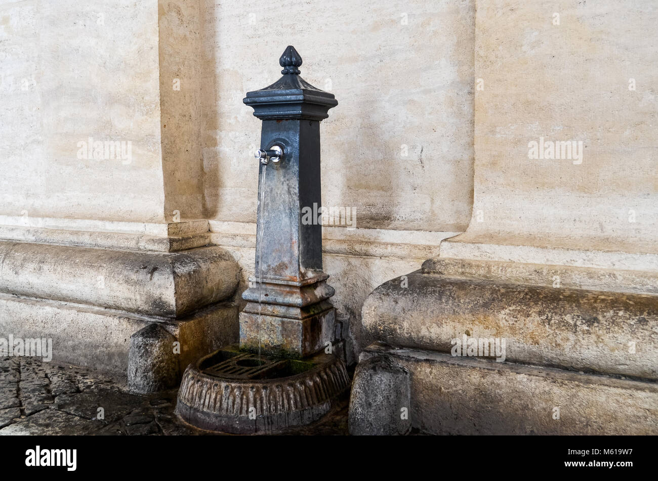 Drinking fountain in Rome, Italy Stock Photo Alamy