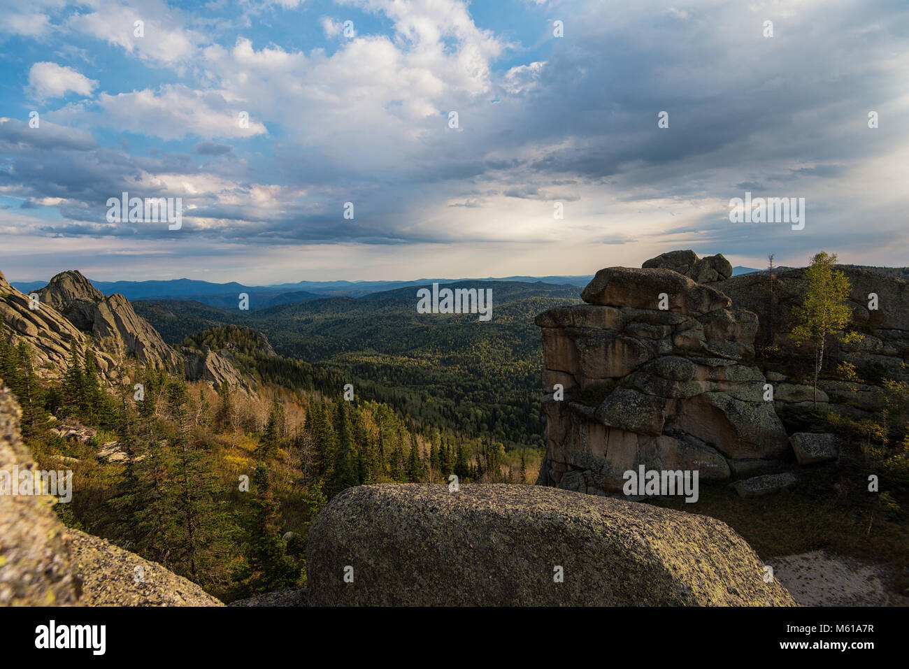 Beauty view in mountains of Altai Stock Photo