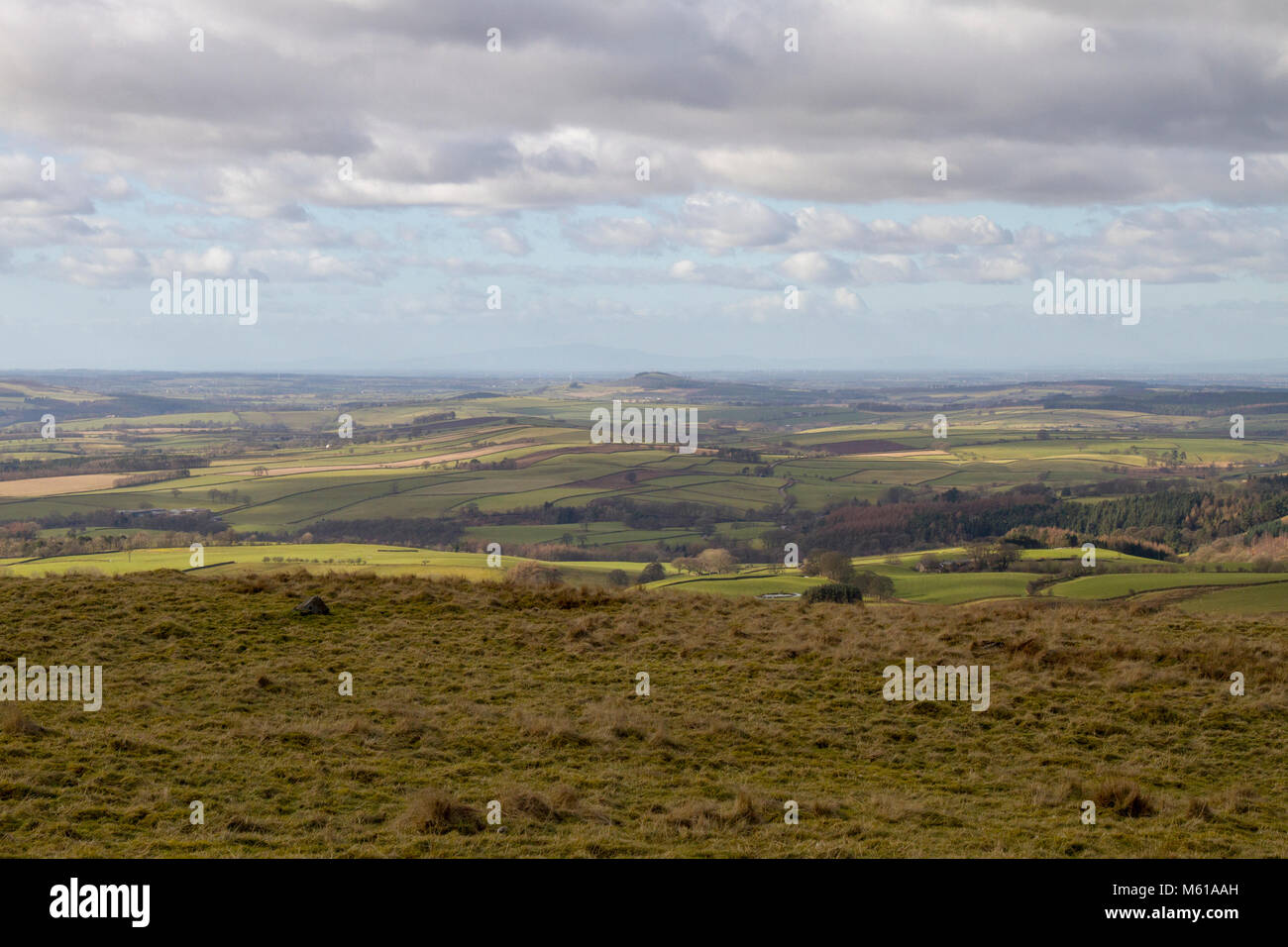 View west from the A686 in the North Pennines Stock Photo