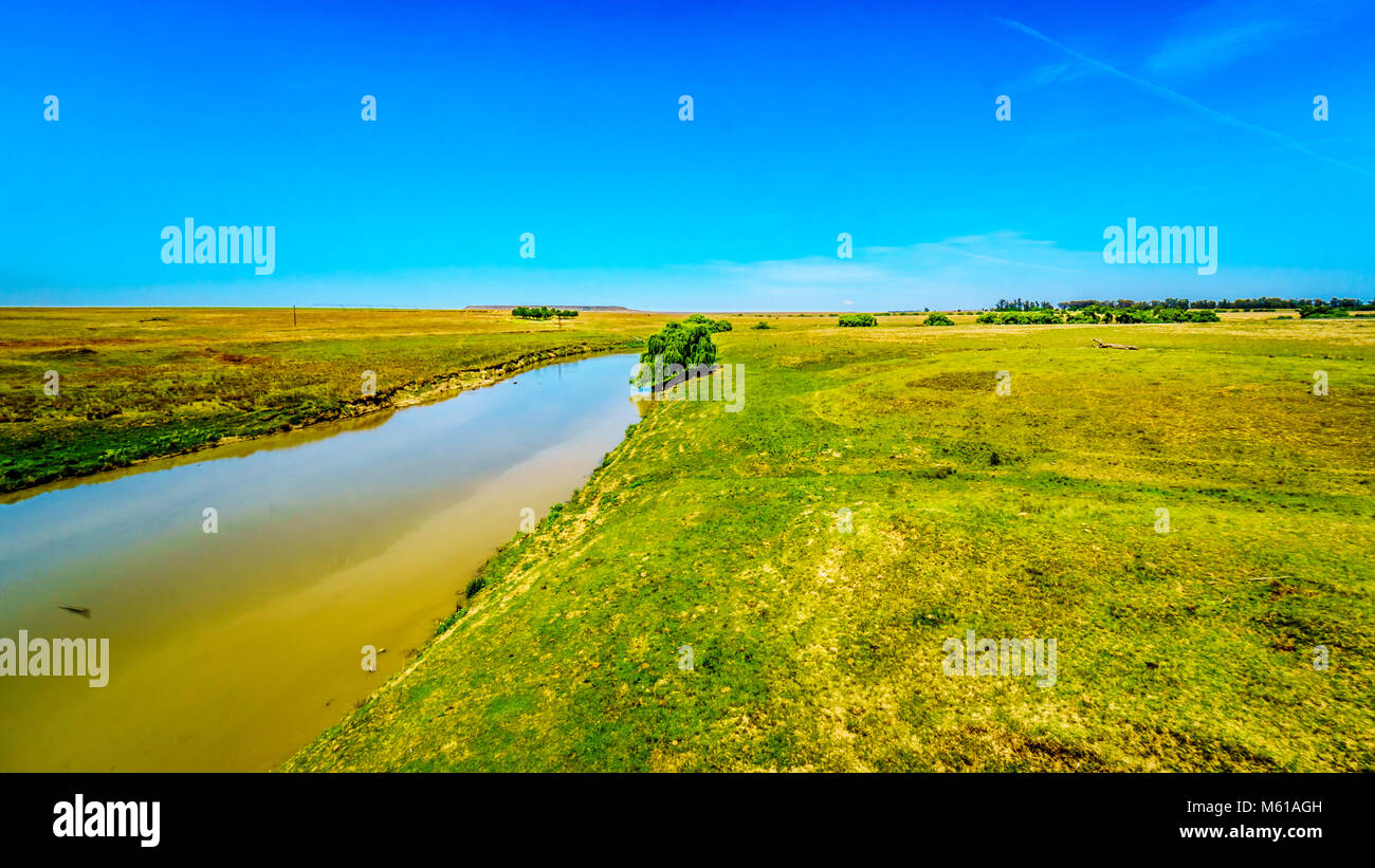 Fertile farmland surrounding the Klipriver near the town of Standarton