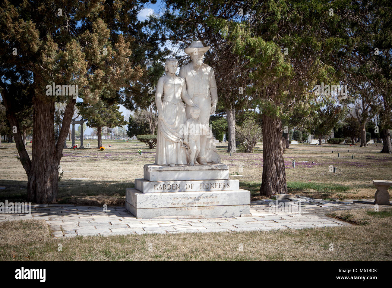 Garden of Pioneers, Llano cemetery, Amarillo, Texas Stock Photo Alamy