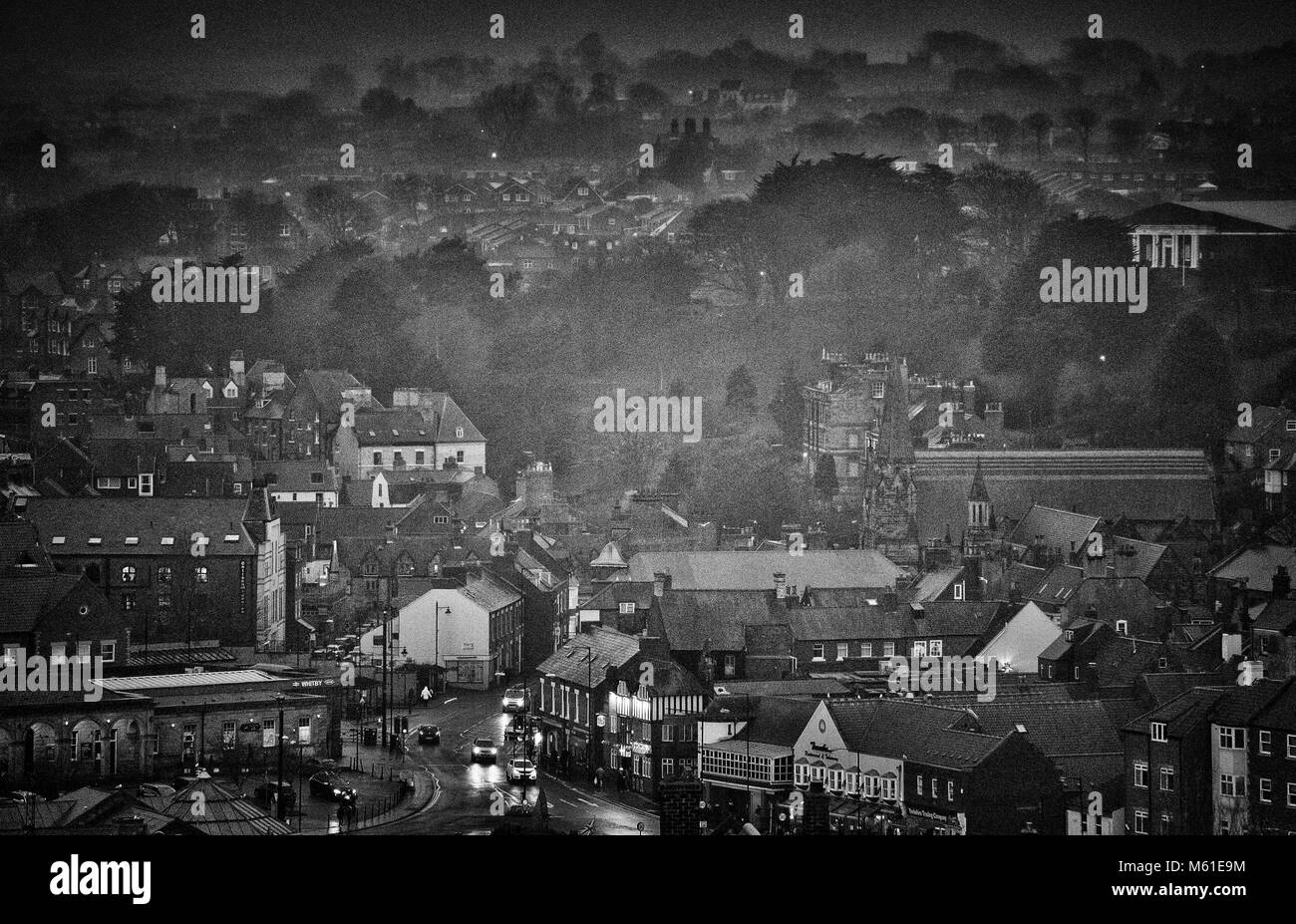 Whitby town centre Black and White Stock Photos & Images - Alamy