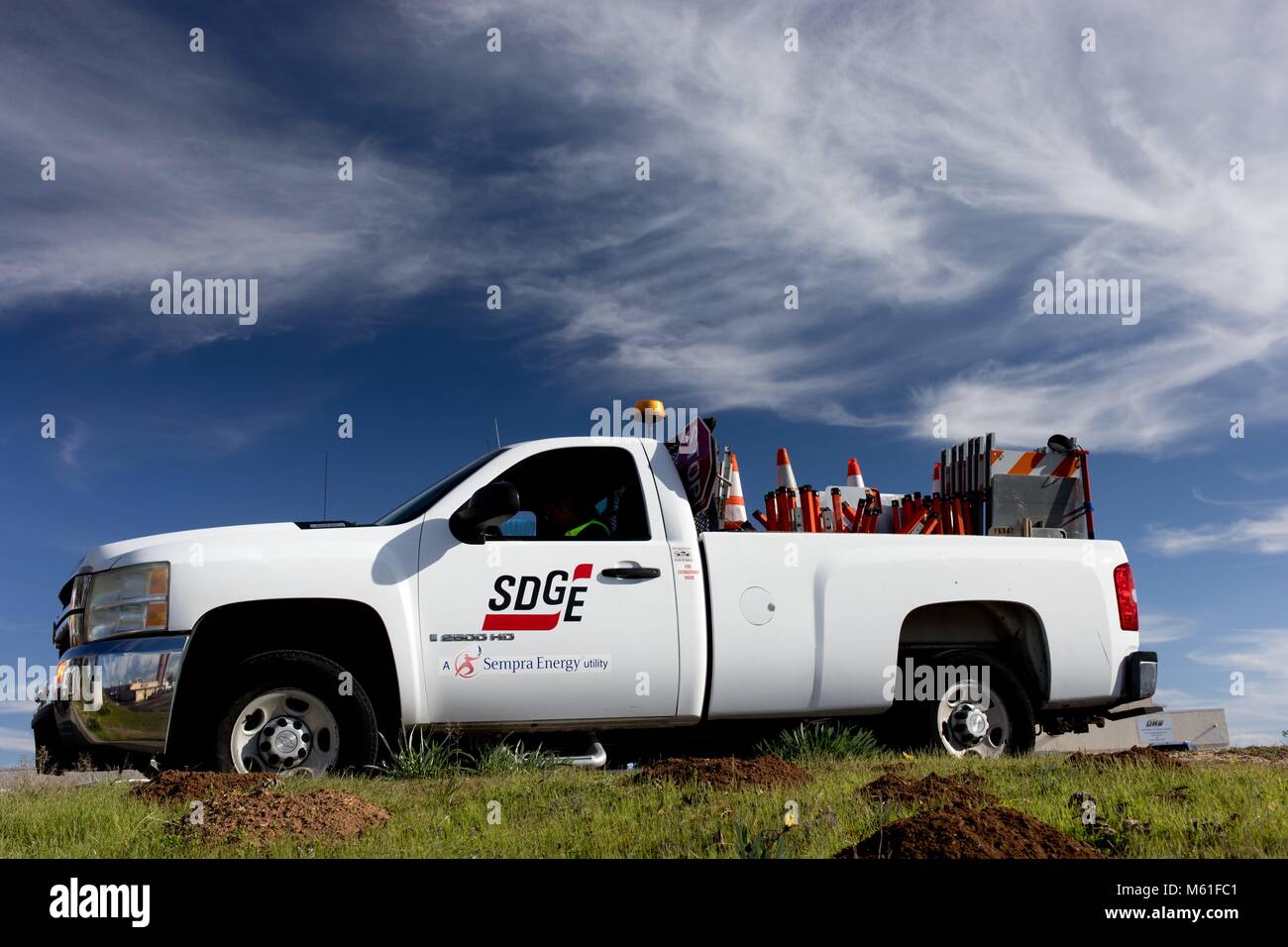 One Of Several Trucks That The Local Energy Provider SDG E Has one-of-several-trucks-that-the-local-energy-provider-sdg-e-has