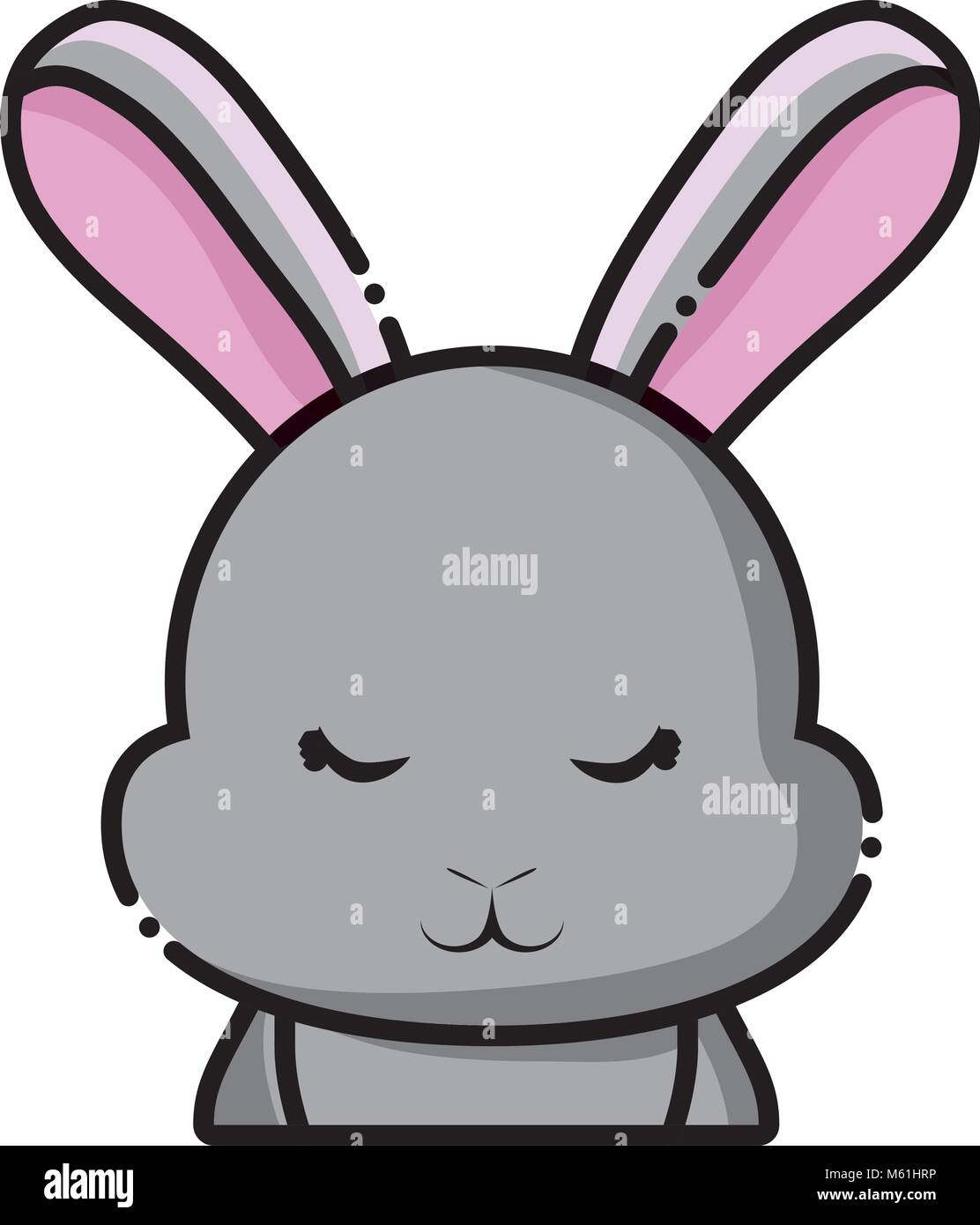 Cute rabbit icon Stock Vector Image & Art - Alamy